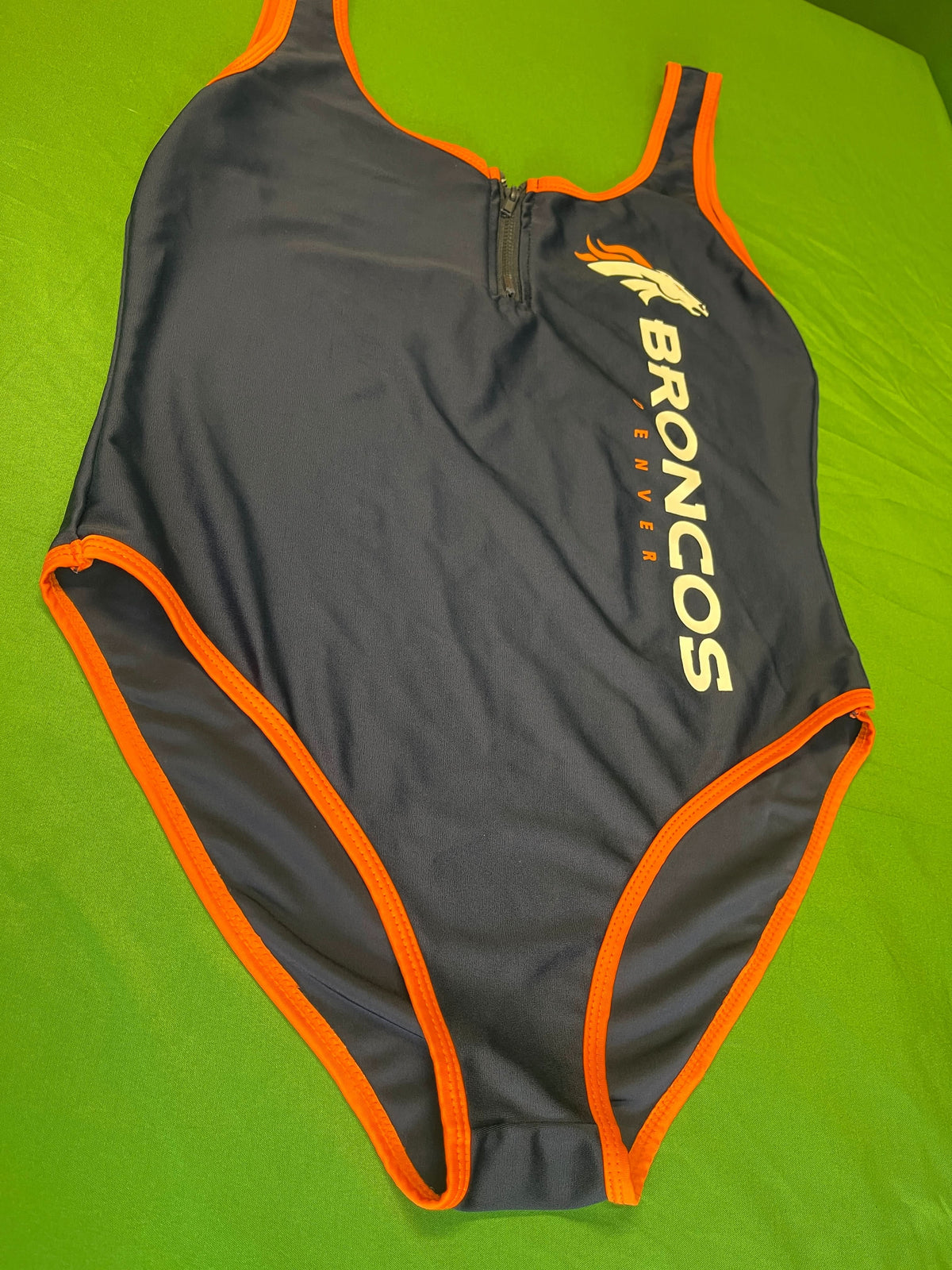 NFL Denver Broncos One Piece Swimsuit Swimming Costume Women's Large