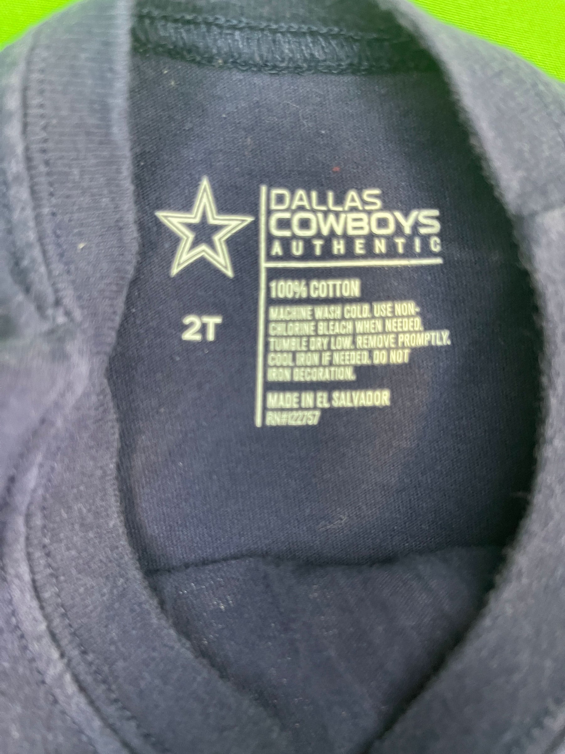 NFL Dallas Cowboys 100% Cotton T-Shirt Toddler 2T