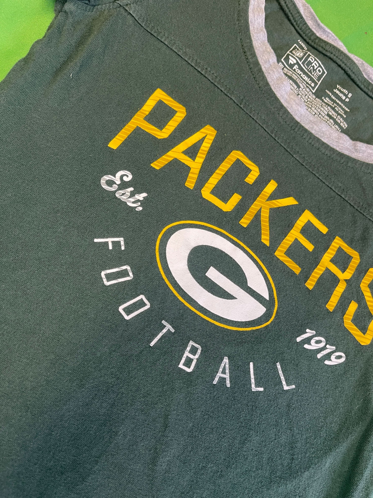 NFL Green Bay Packers Fanatics T-Shirt Youth Small