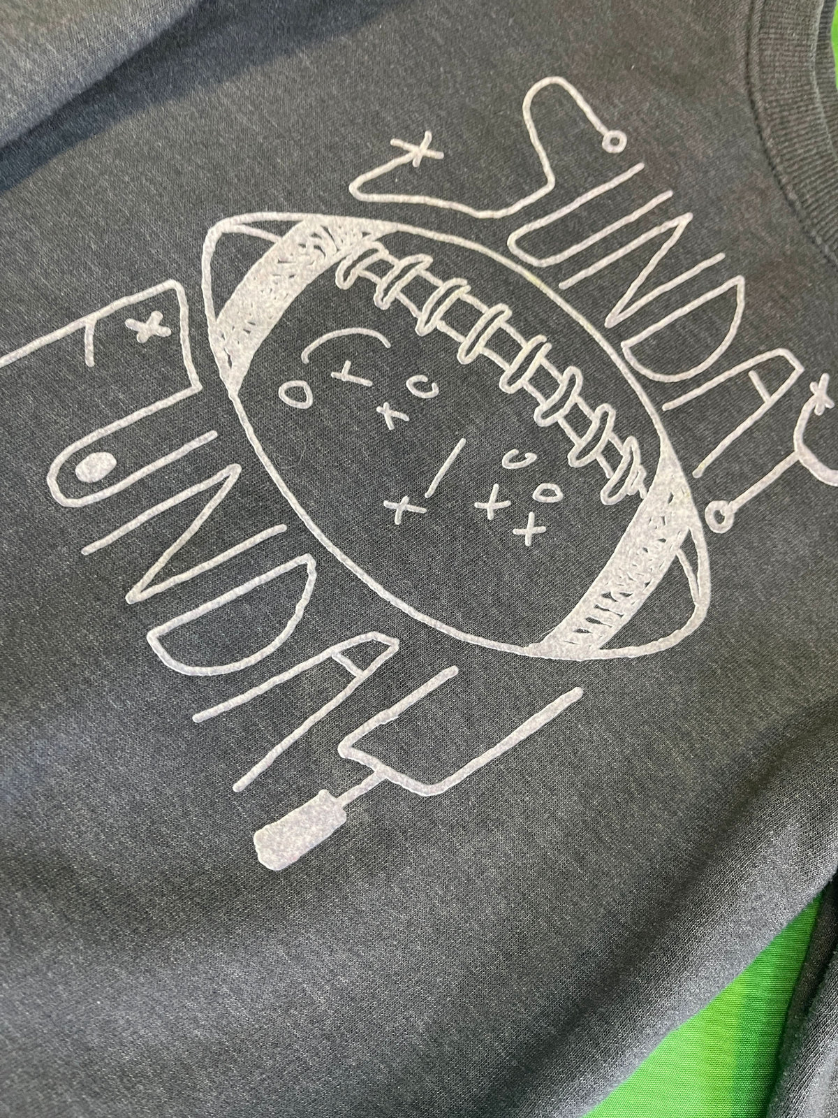 American Football Grey "Sunday Funday" Pullover Sweatshirt Toddler 3T