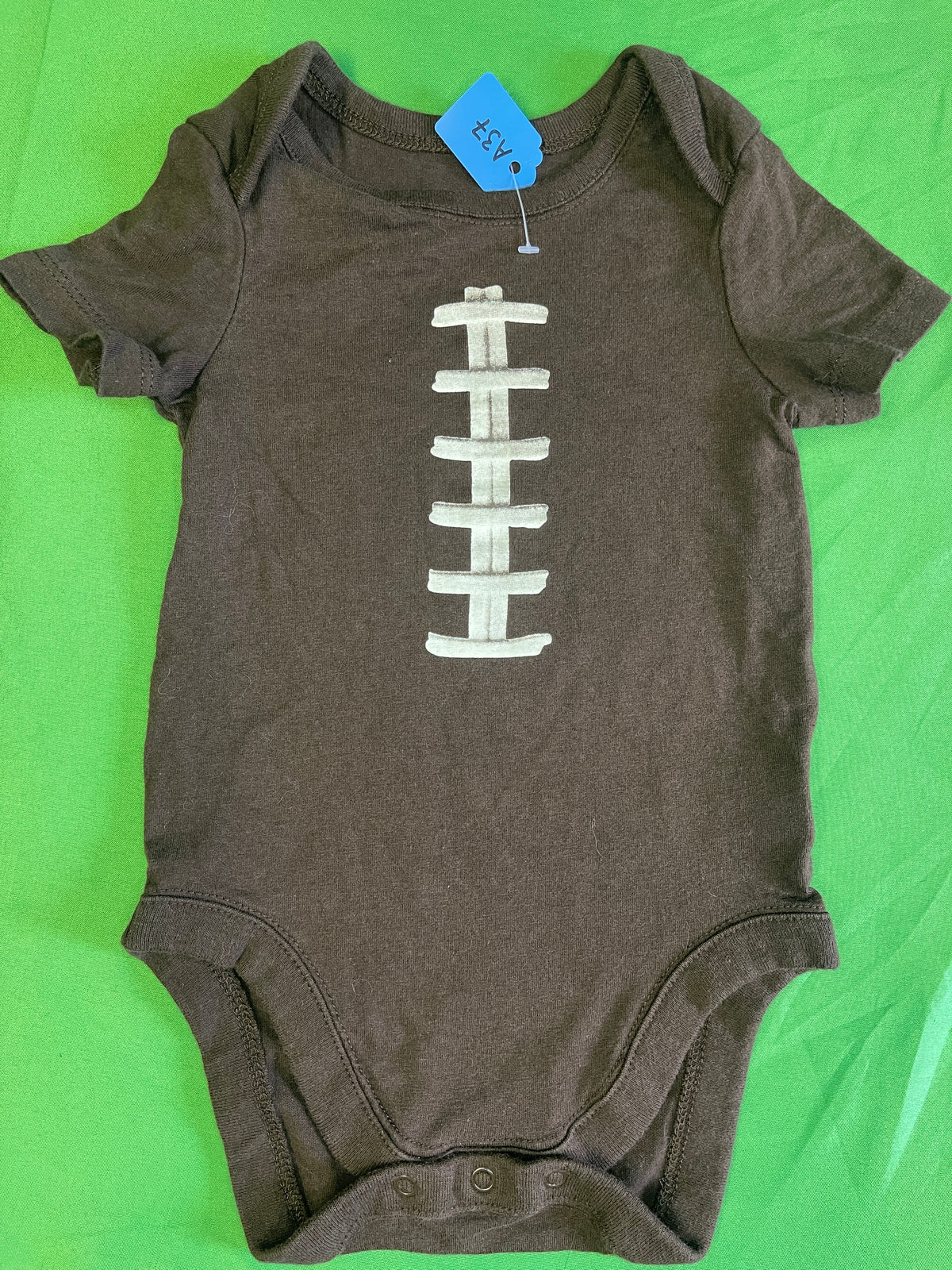 American Football Pigskin Style Bodysuit/Vest Infant Baby 3-6 Months