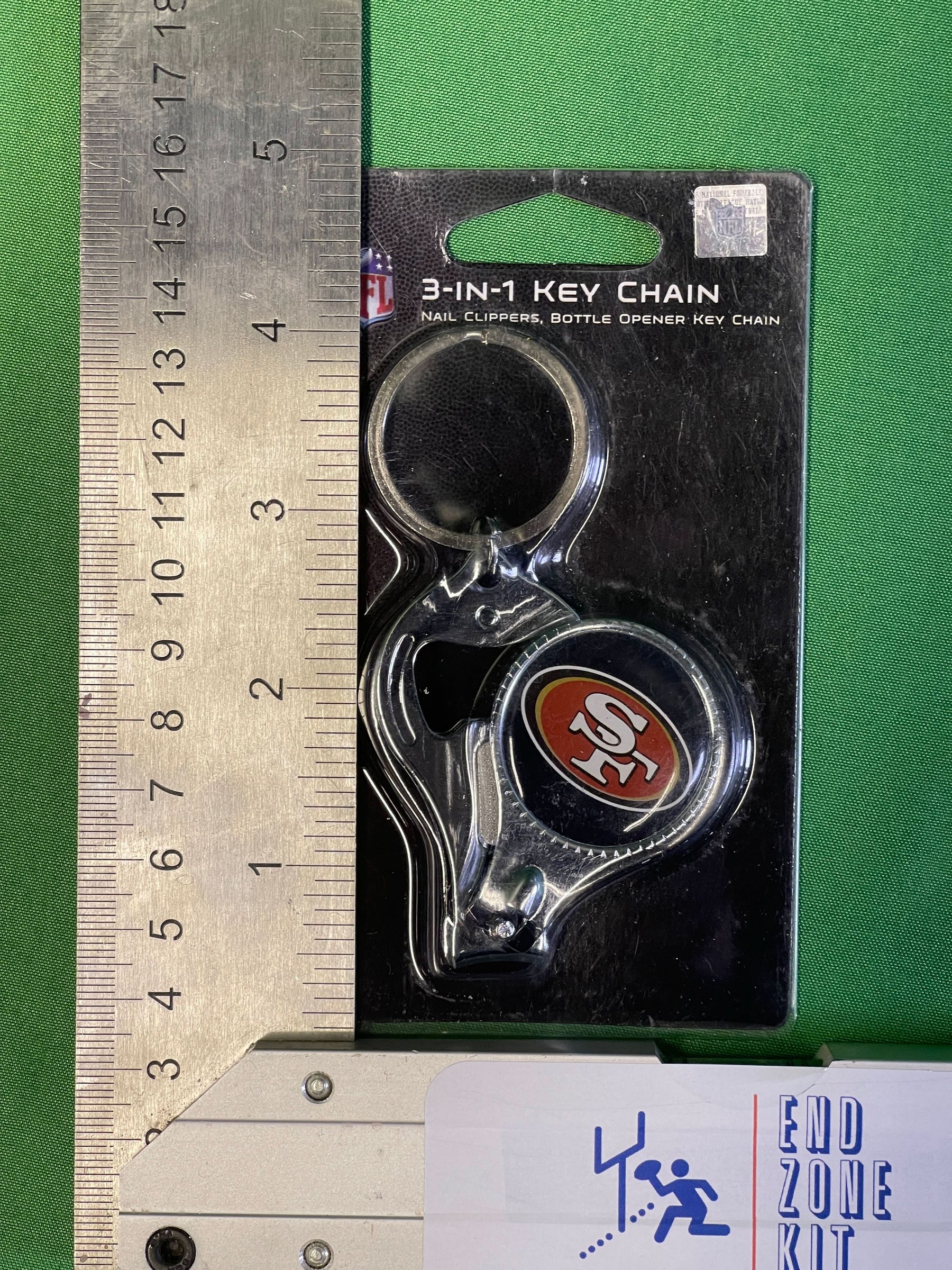 NFL San Francisco 49ers 3-in-1 Keychain Opener Nail Clippers NWT