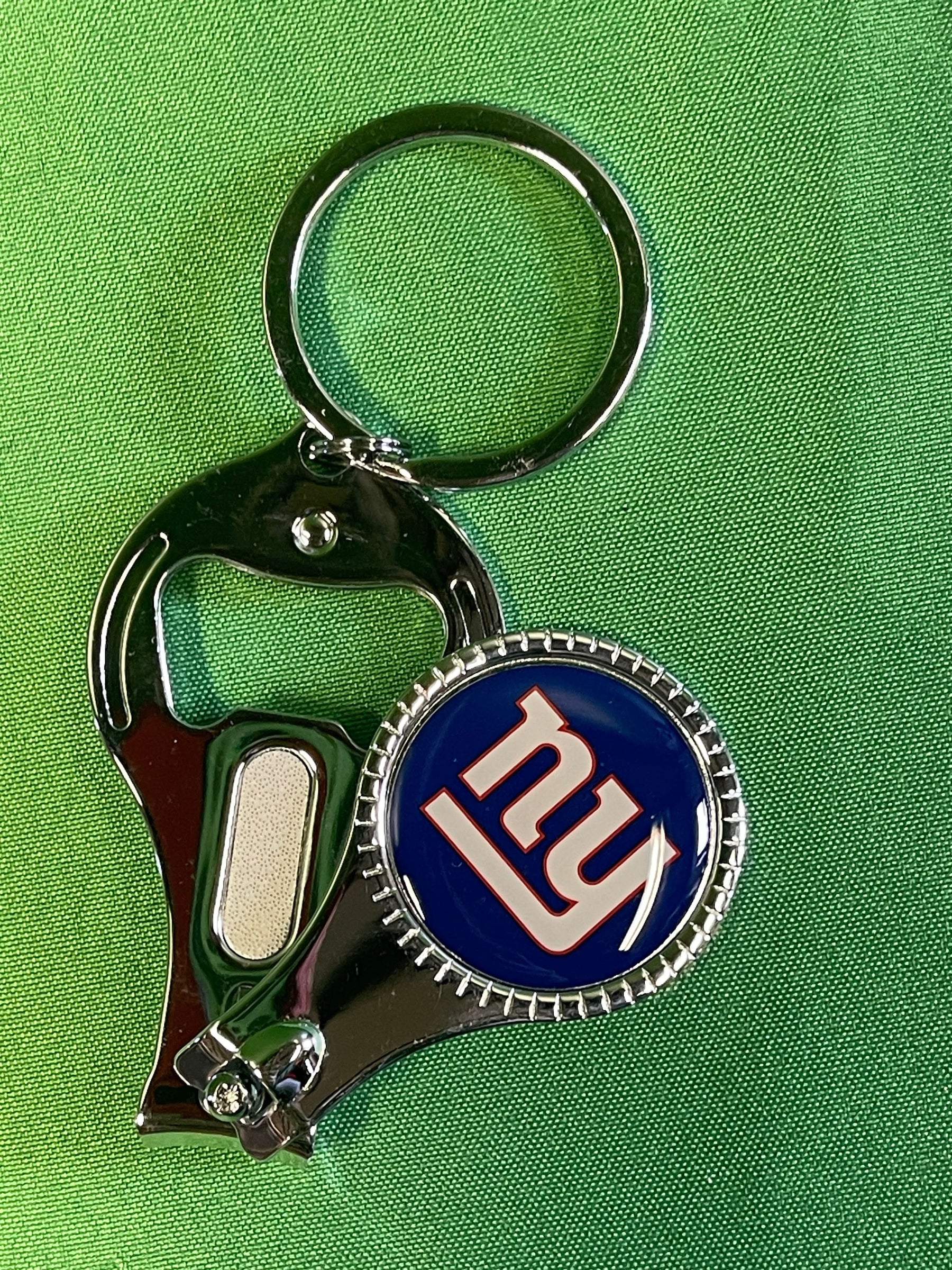 NFL New York Giants 3-in-1 Keychain Opener Nail Clippers NWT