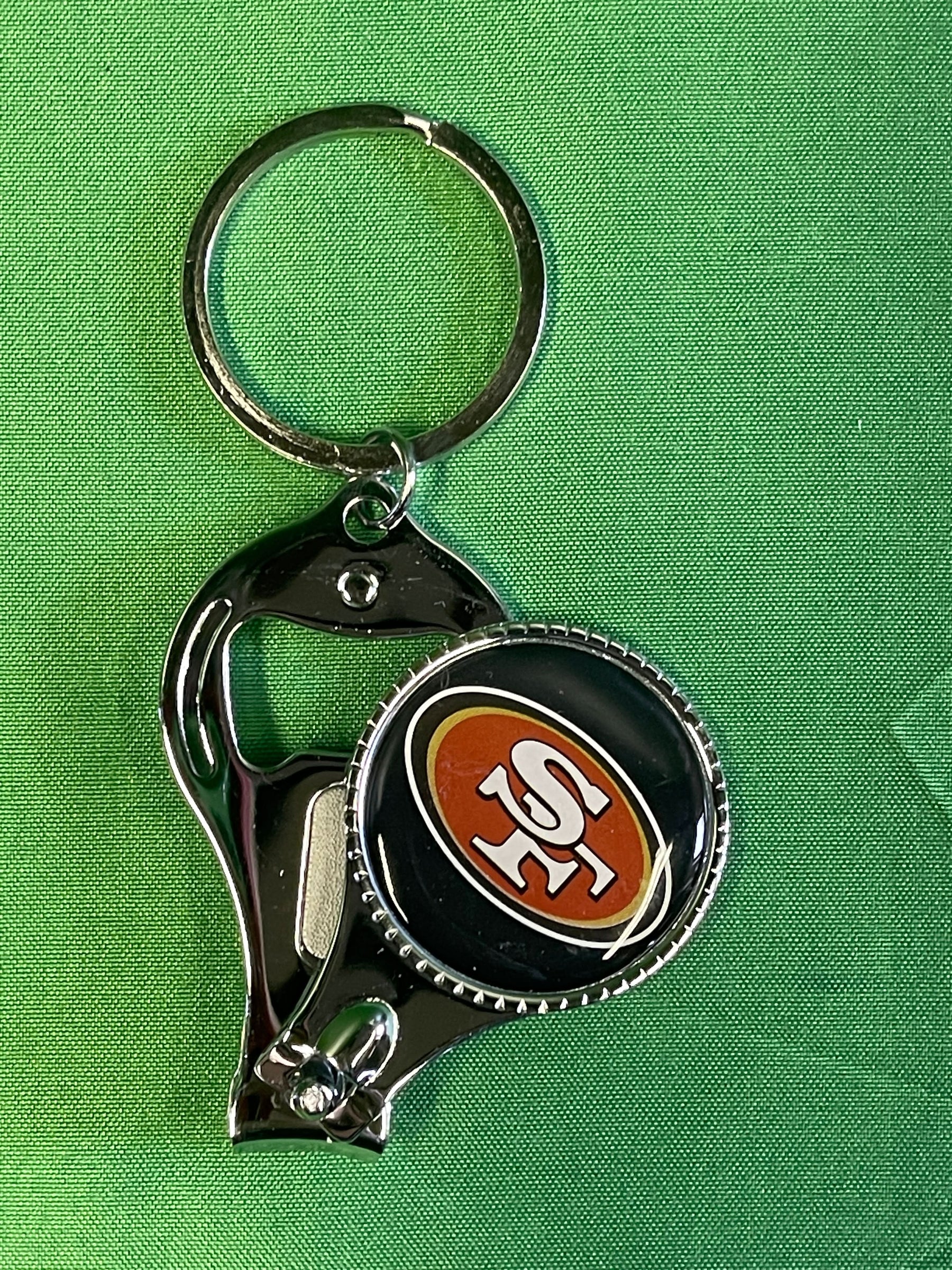 NFL San Francisco 49ers 3-in-1 Keychain Opener Nail Clippers NWT