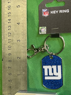 NFL New York Giants Glitter Sparkly Keychain Key Ring w/Clip NWT