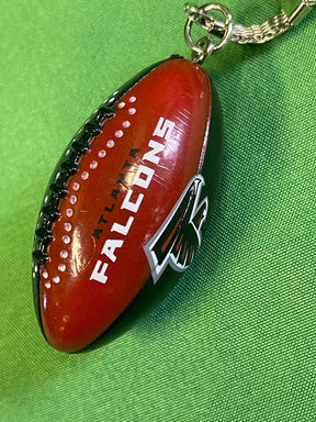 NFL Atlanta Falcons Football Shaped Keychain Key Ring NWT