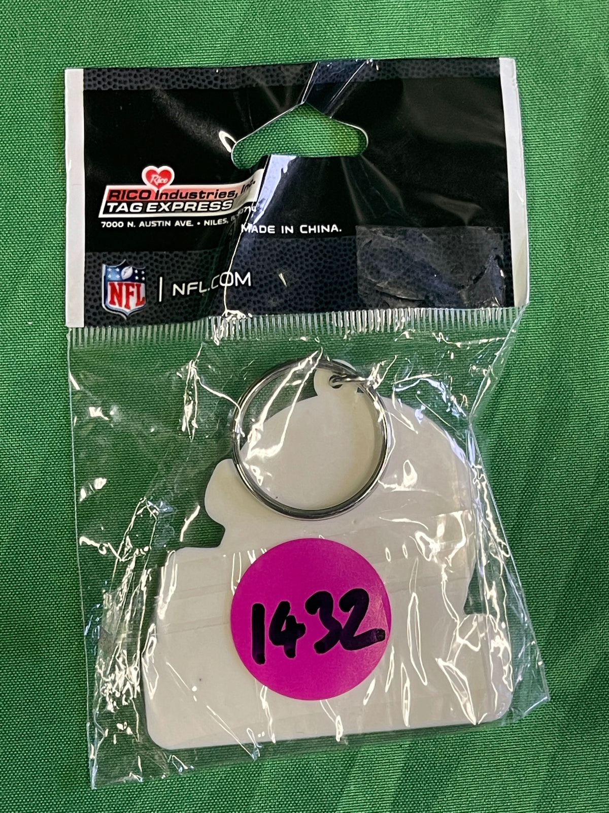 NFL Detroit Lions Rubber Key Ring Keychain NWT
