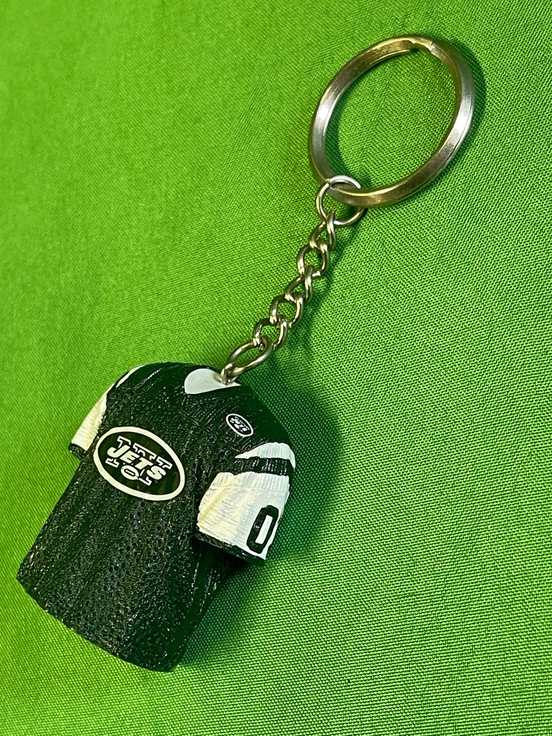 NFL New York Jets 3D Jersey Keychain Key Ring NWT