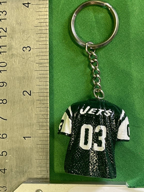 NFL New York Jets 3D Jersey Keychain Key Ring NWT