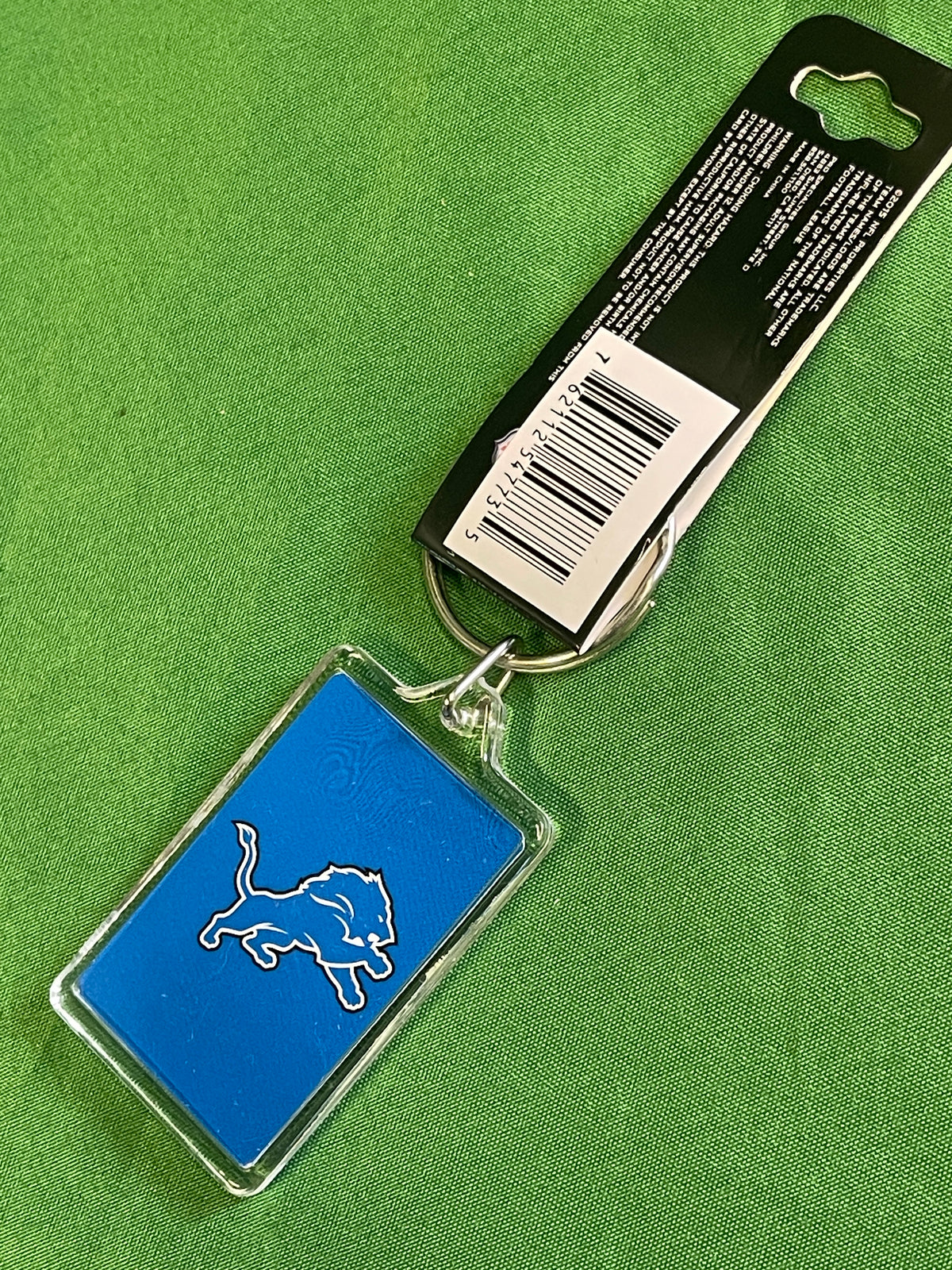 NFL Detroit Lions Acrylic Key Ring Keychain NWT