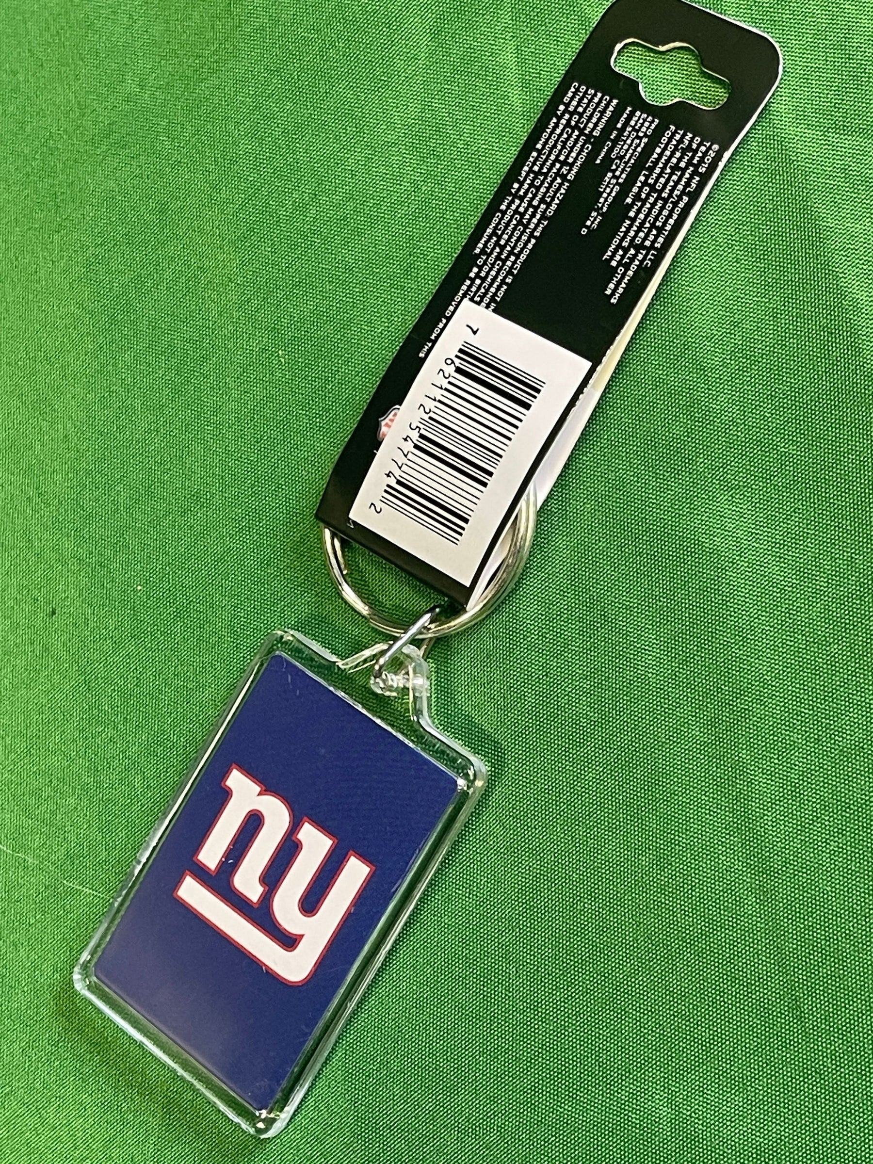 NFL New York Giants Acrylic Key Ring Keychain NWT