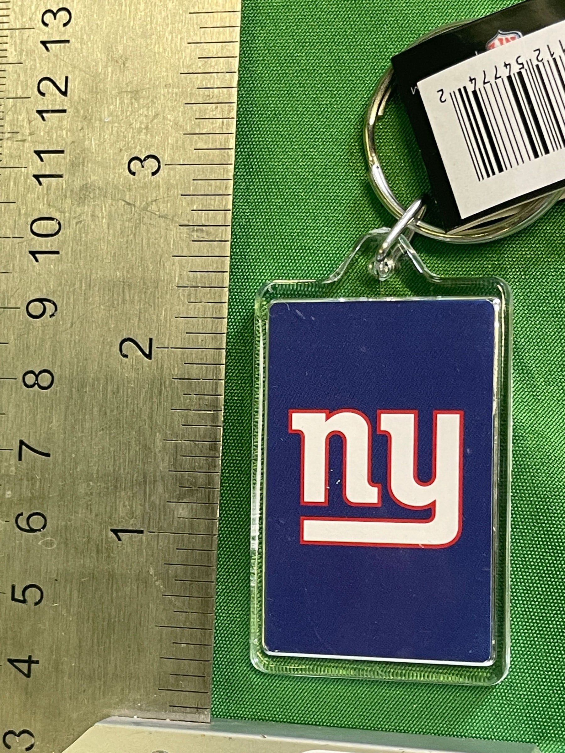 NFL New York Giants Acrylic Key Ring Keychain NWT