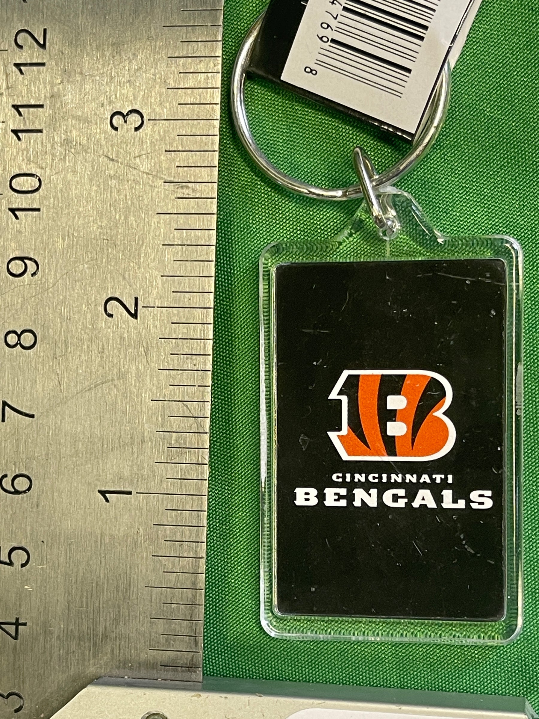NFL Cincinnati Bengals Acrylic Key Ring Keychain NWT
