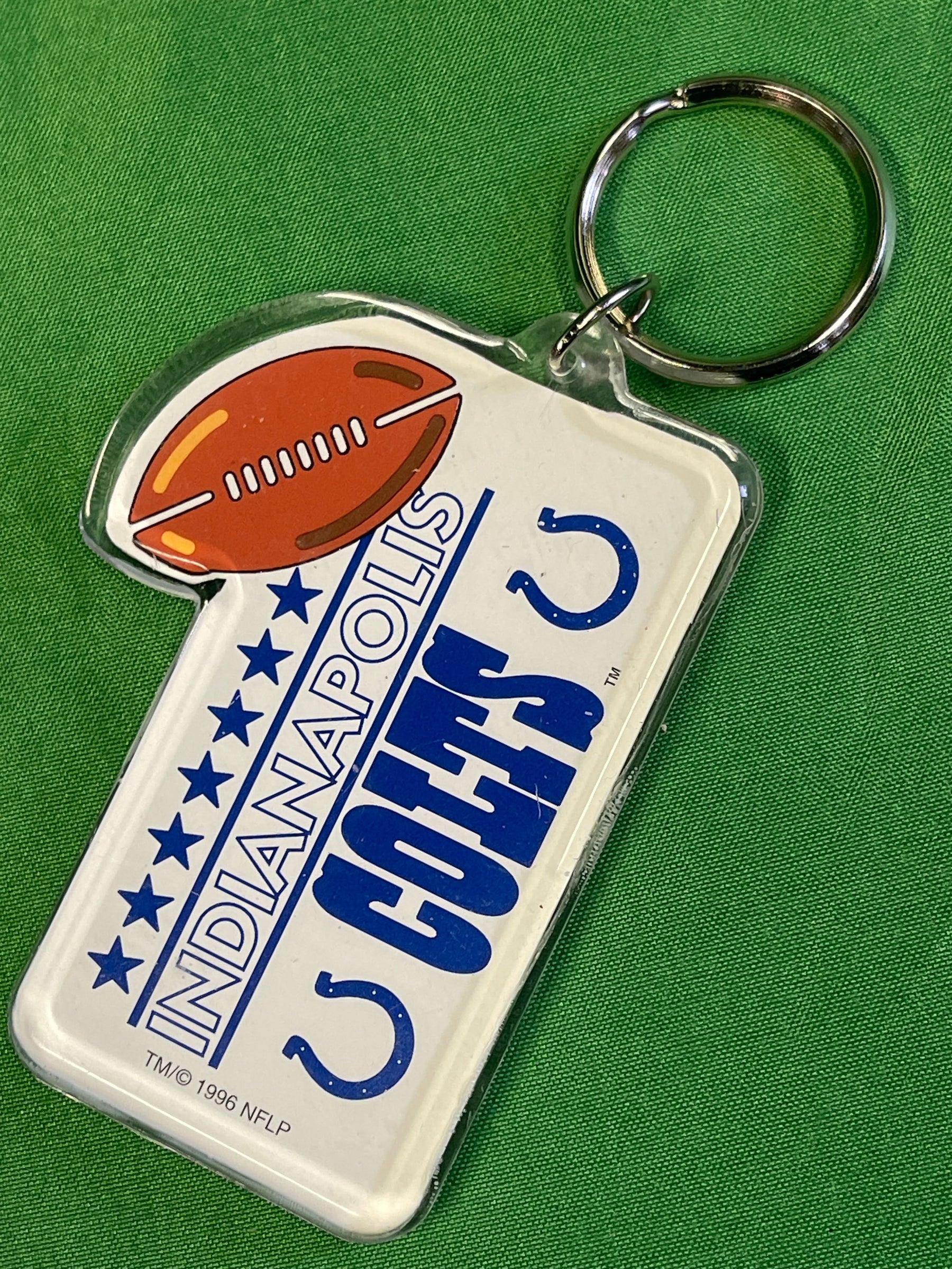 NFL Indianapolis Colts Acrylic Key Ring Keychain NWT