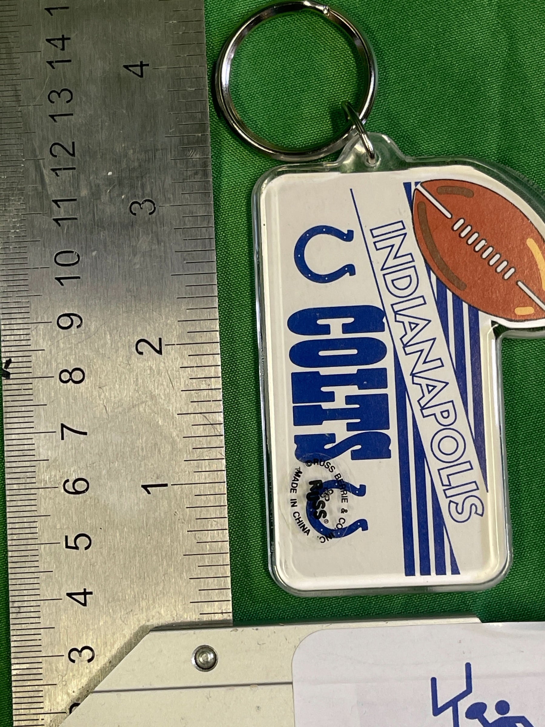 NFL Indianapolis Colts Acrylic Key Ring Keychain NWT