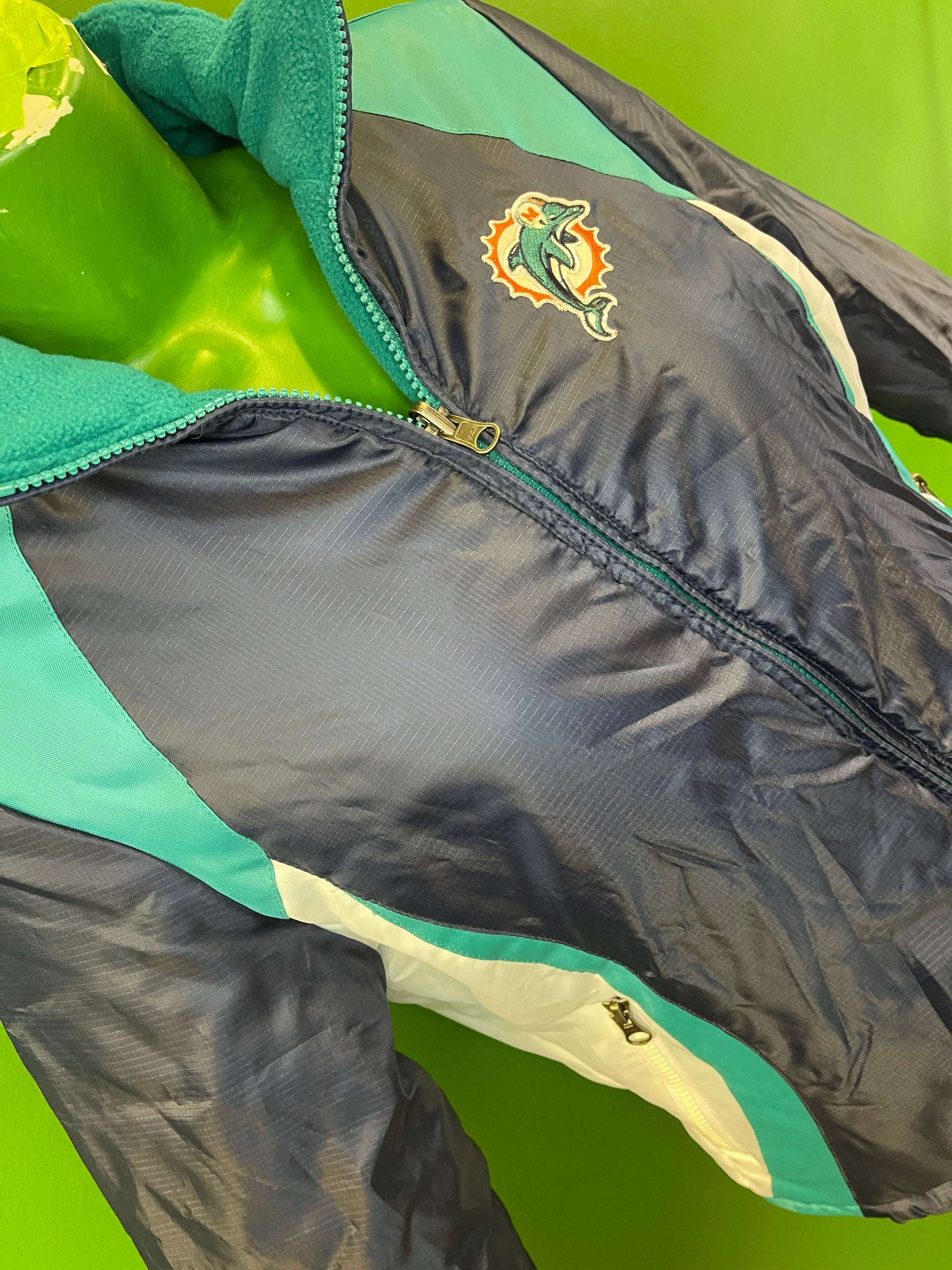 NFL Miami Dolphins GIII Reversible Water Resistant/Fleece Coat Women's Small