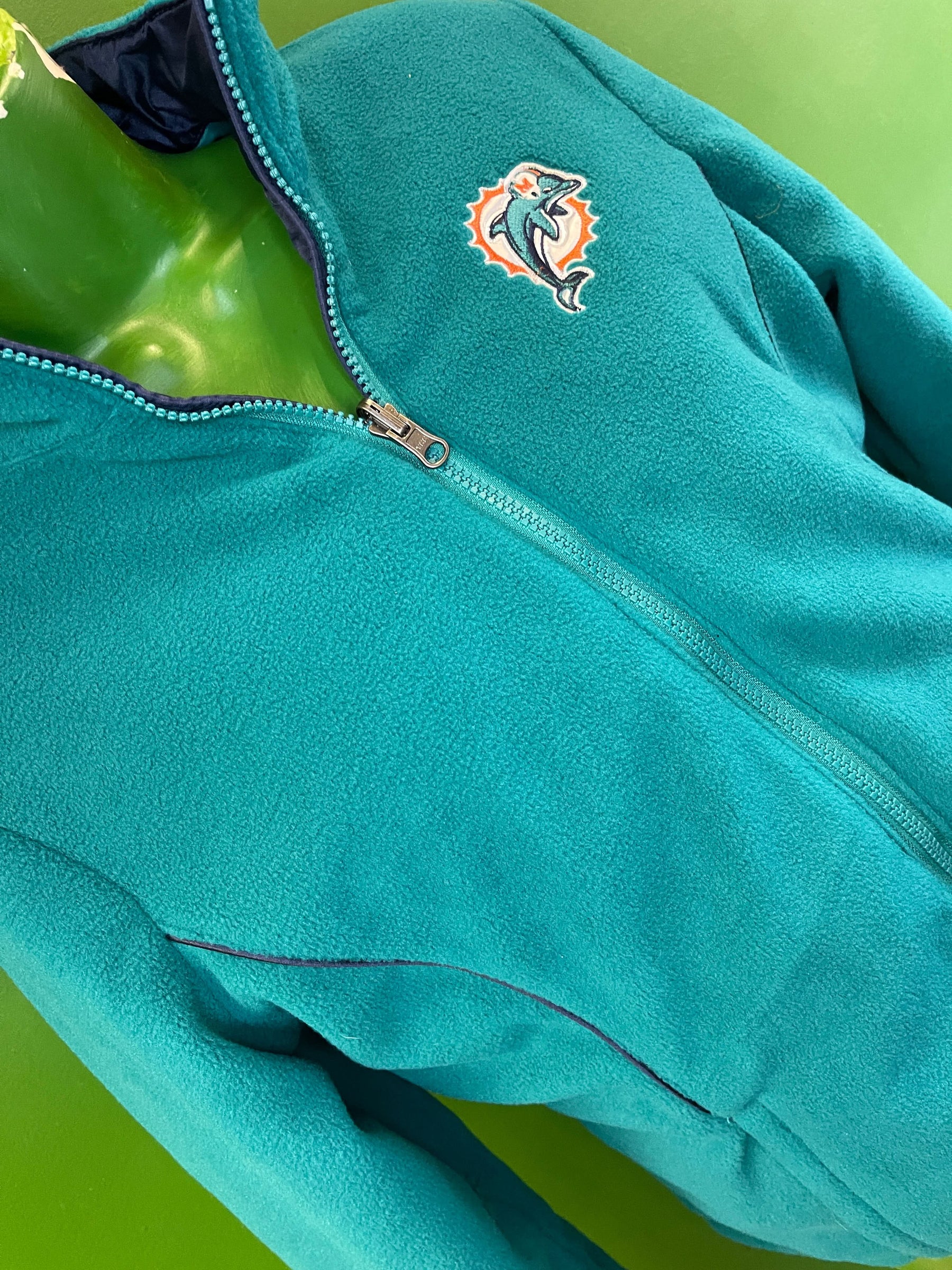 NFL Miami Dolphins GIII Reversible Water Resistant/Fleece Coat Women's Small