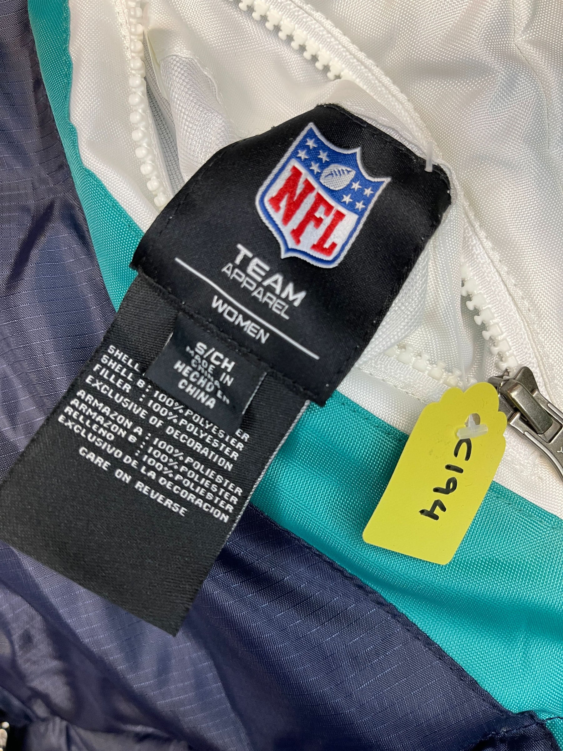 NFL Miami Dolphins GIII Reversible Water Resistant/Fleece Coat Women's Small