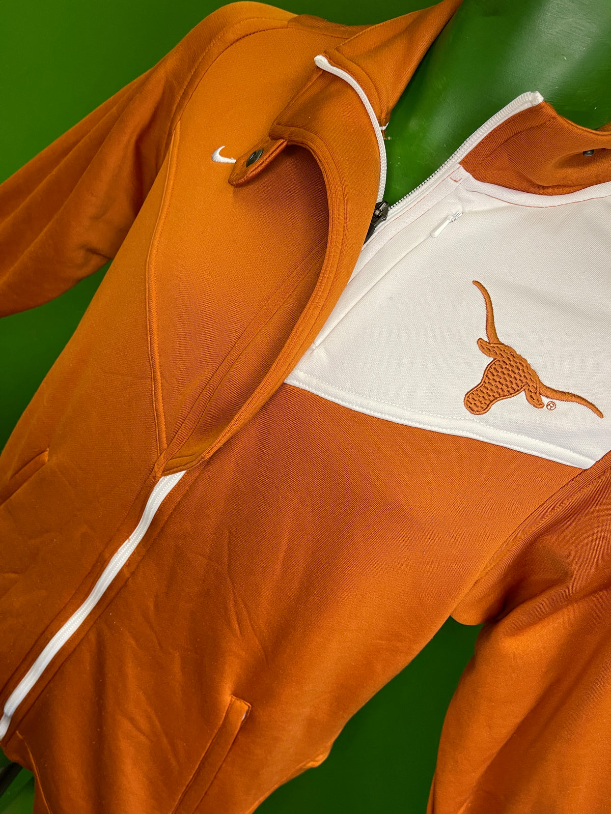 NCAA Texas Longhorns Orange Full-Zip Jacket Men's Small