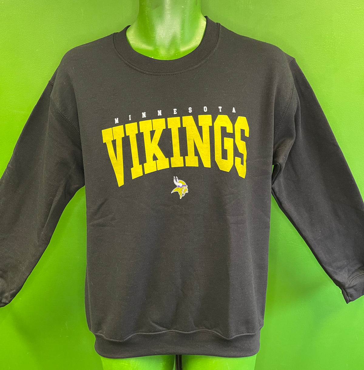 NFL Minnesota Vikings Black Pullover Sweatshirt Men's Small NWT