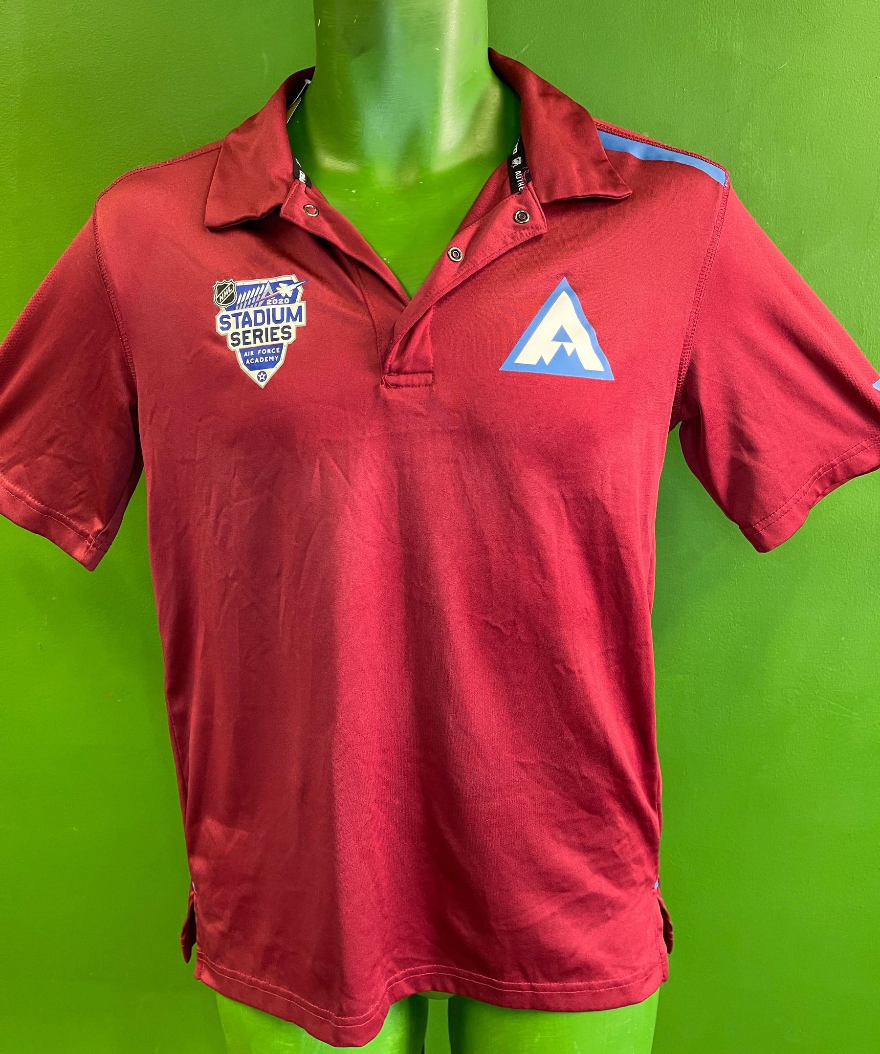 NHL Stadium Series 2020 Air Force Academy Fanatics Golf Polo Shirt Men's Small