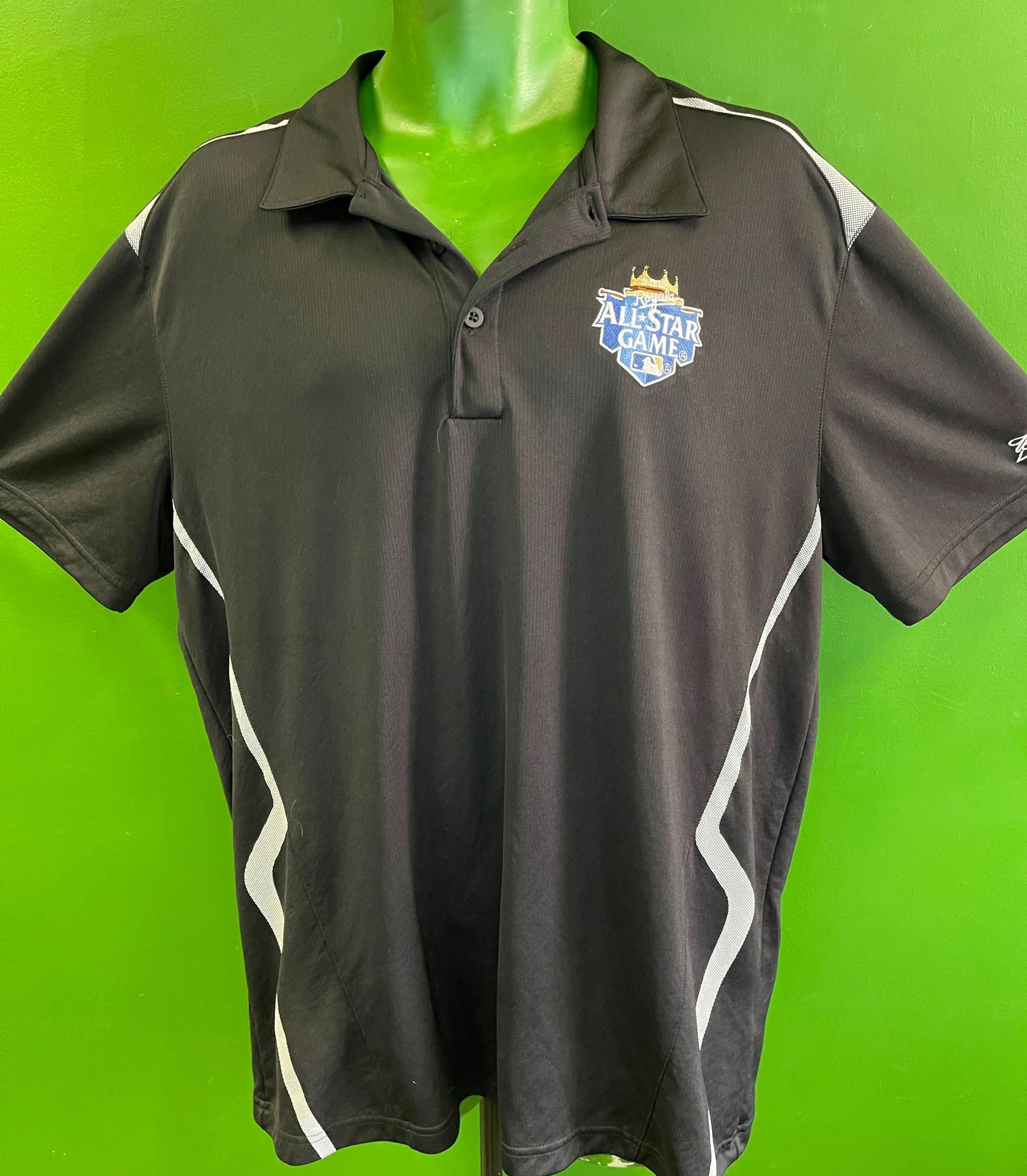 MLB Kansas City Royals 2012 All Star Game Black Golf Polo Shirt Men's 2X-Large
