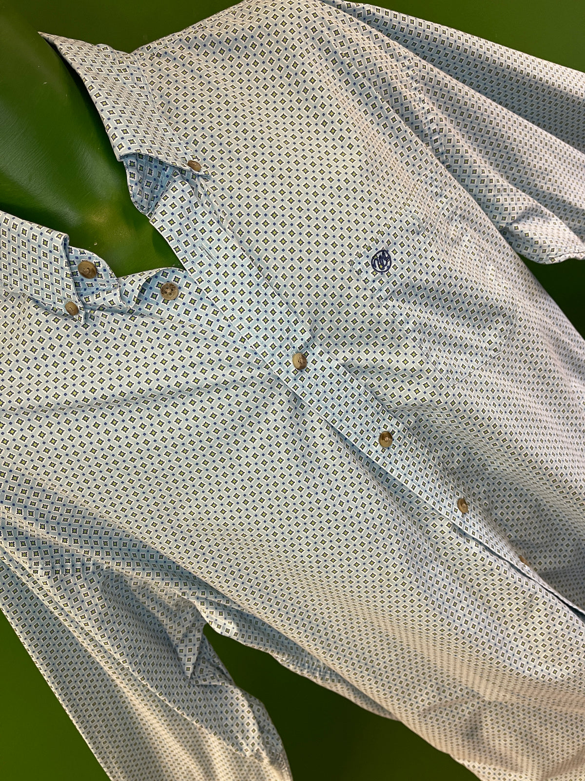 Wrangler Funky Pattern Vintage L/S Button-Up Shirt Men's X-Large