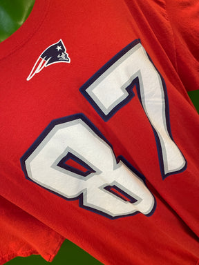 NFL New England Patriots Rob Gronkowski #87 Majestic T-Shirt Men's 2X-Large