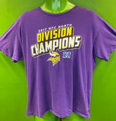 NFL Minnesota Vikings 2017 NFC North Division Champions T-Shirt Men's X-Large