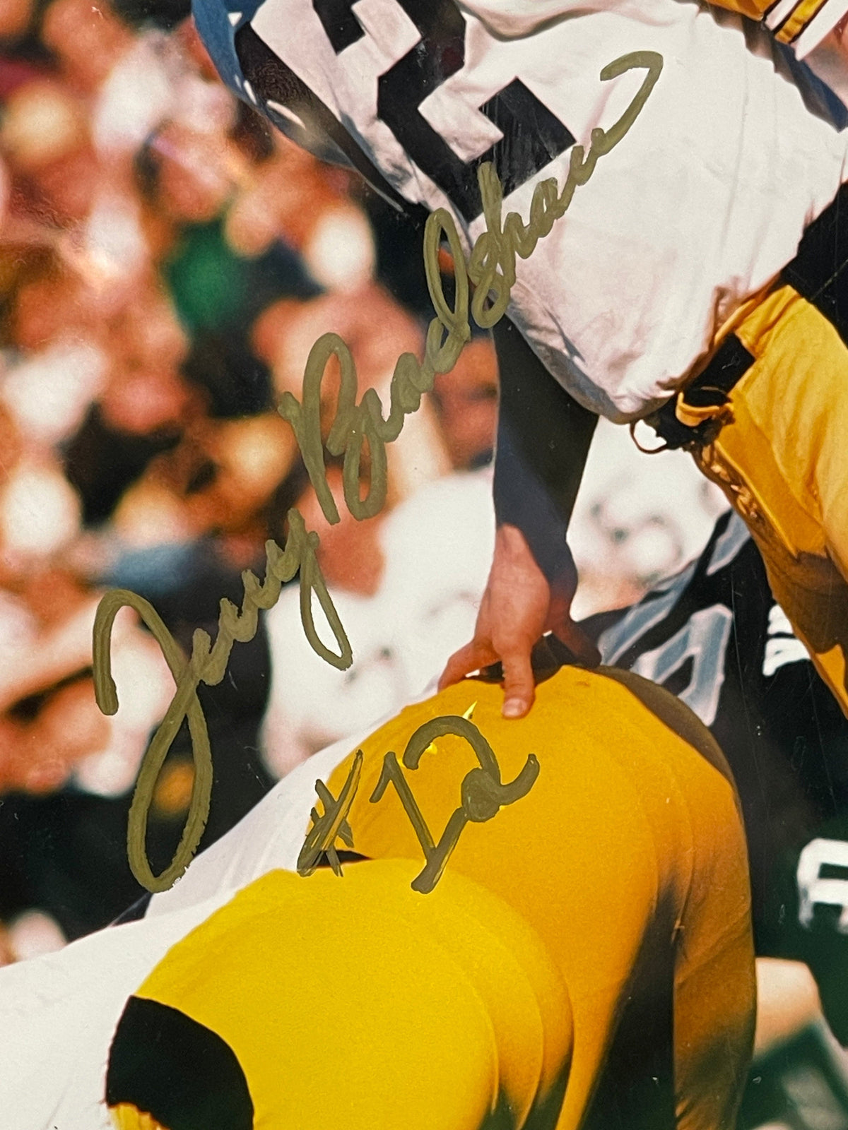 NFL Pittsburgh Steelers Terry Bradshaw #12 COA Autographed Plaque