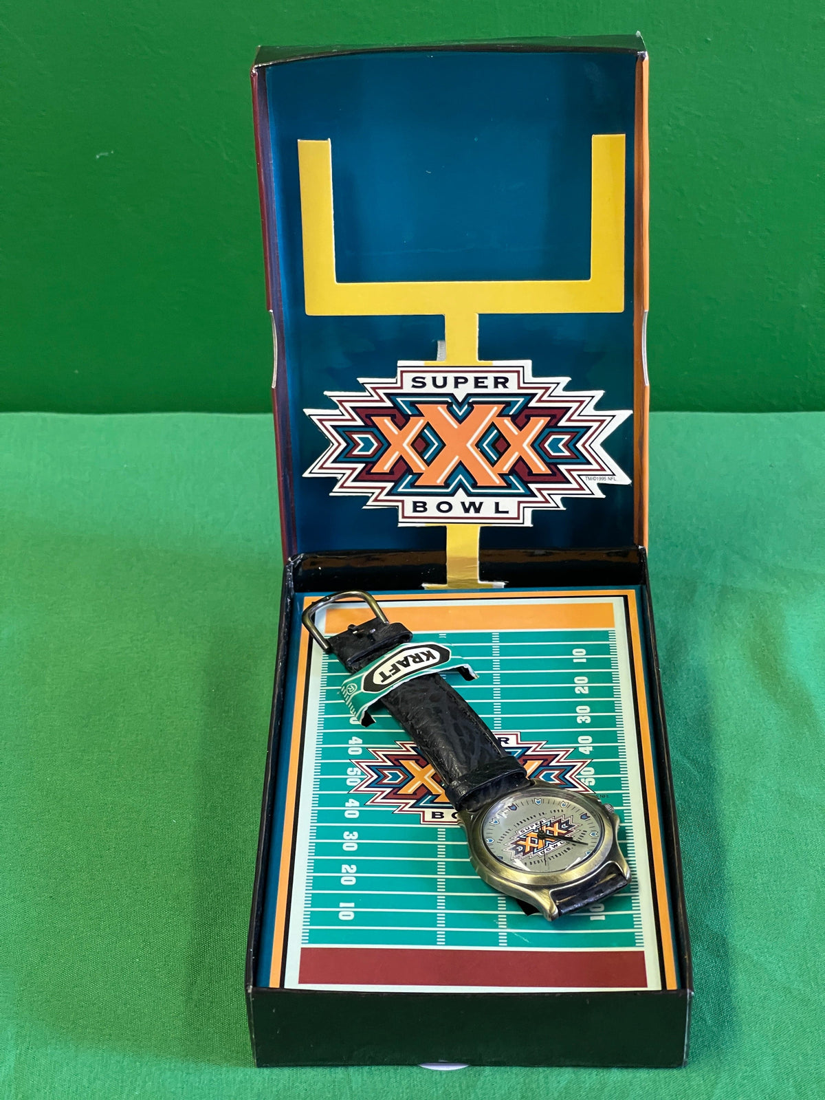 NFL Dallas Cowboys Pittsburgh Steelers Super Bowl XXX Collectable Watch w/Box