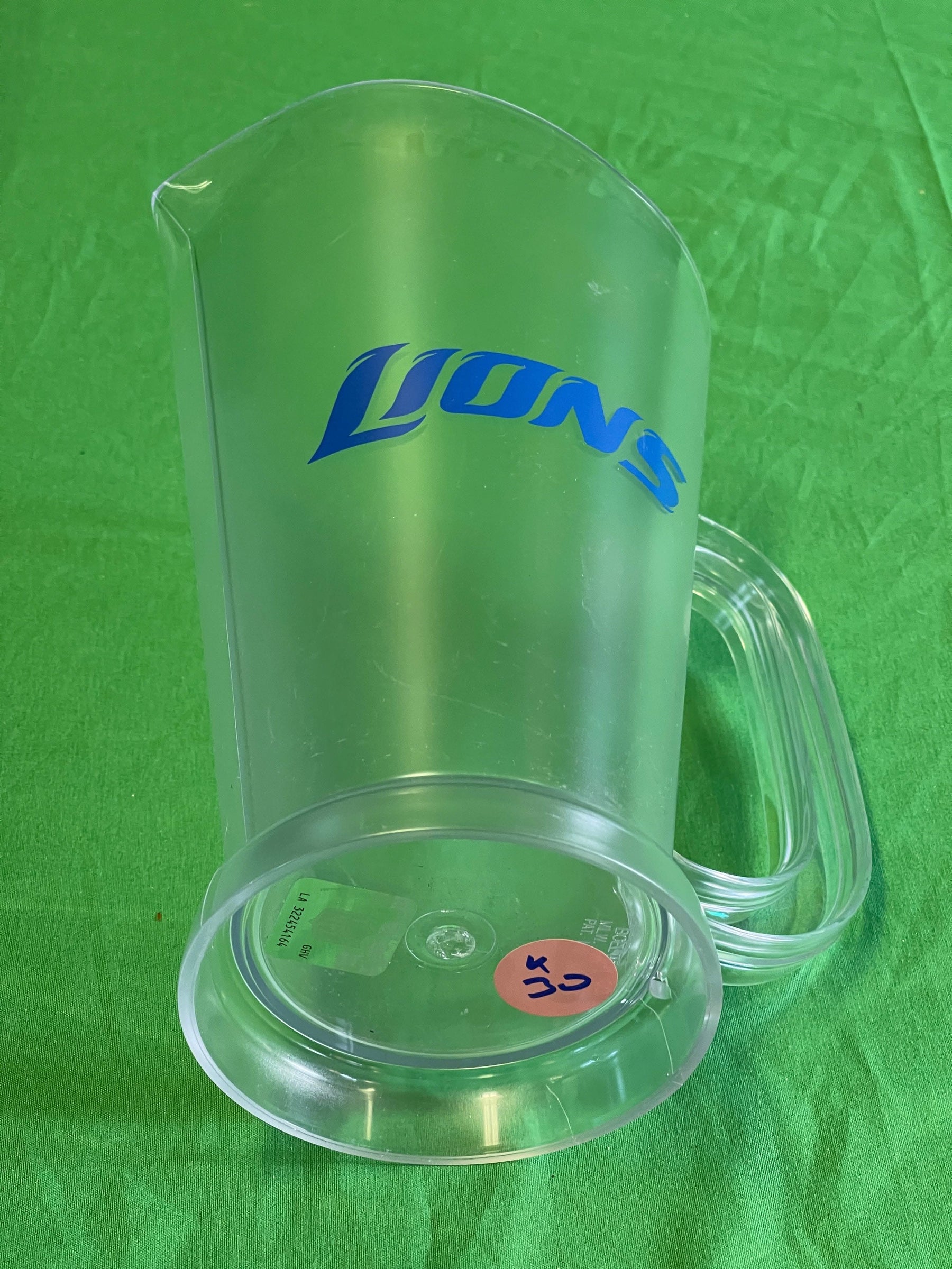 NFL Detroit Lions Plastic Beer Pitcher/Jug NWOT