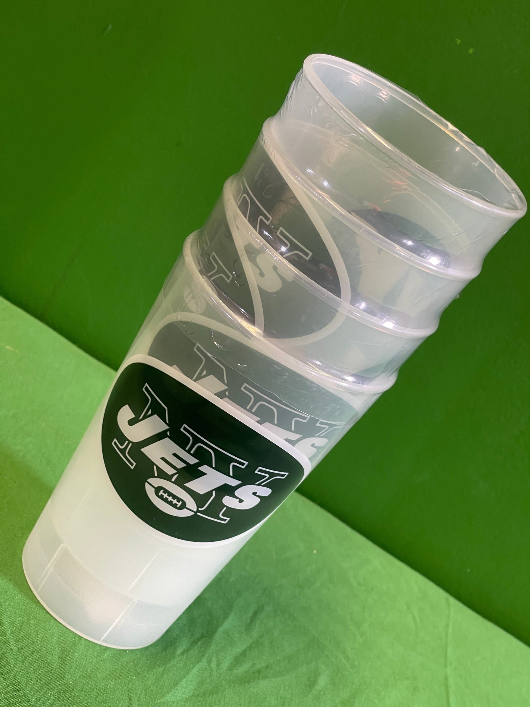 NFL New York Jets Set of 4 16-oz Acrylic Tumblers NWT