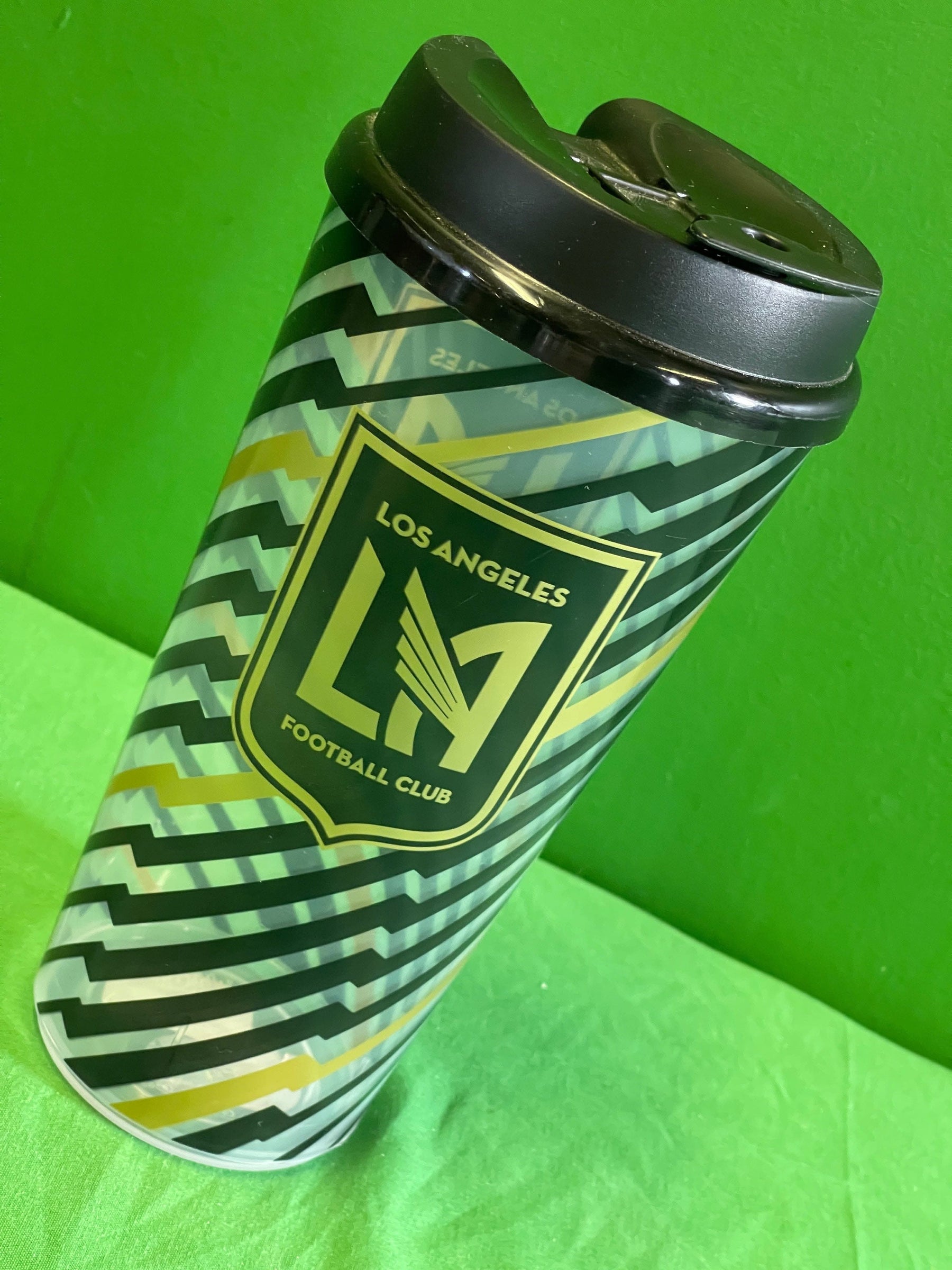 MLS Los Angeles FC Football Club 32 oz Plastic Tumbler w/Lid NWT