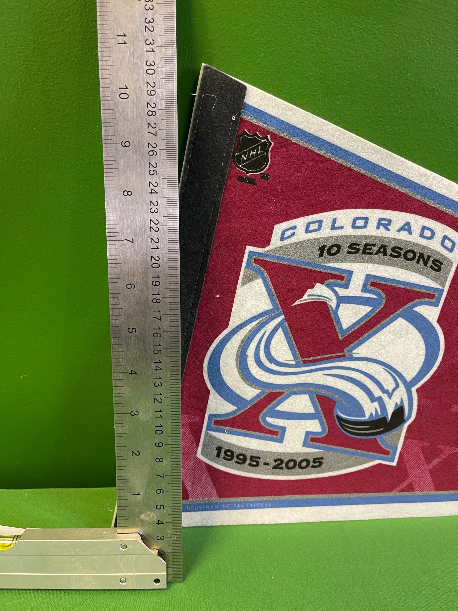 NHL Colorado Avalanche 2005 10 Seasons Pennant