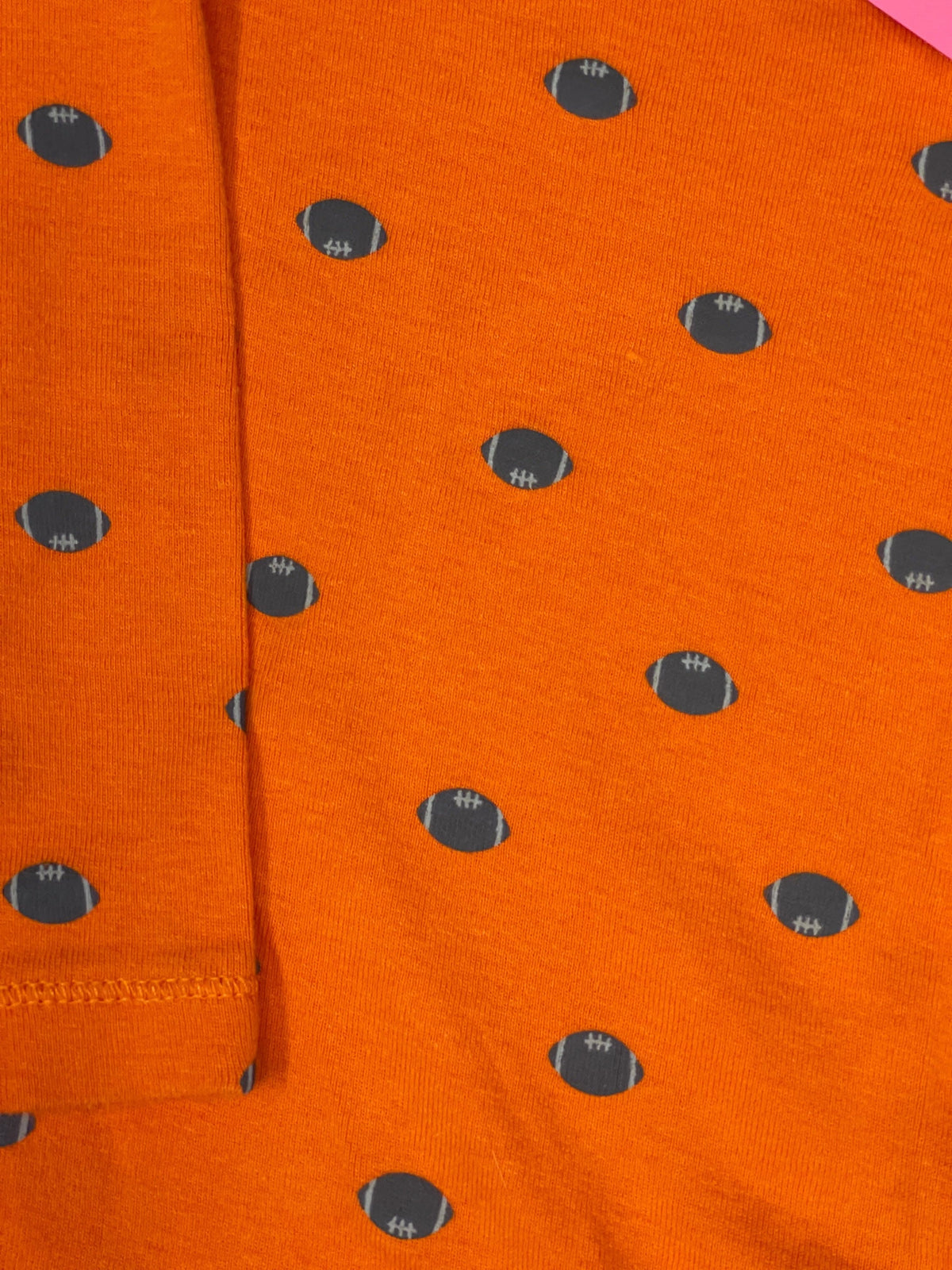 American Football Orange L/S Bodysuit/Vest Infant Toddler 12 Months