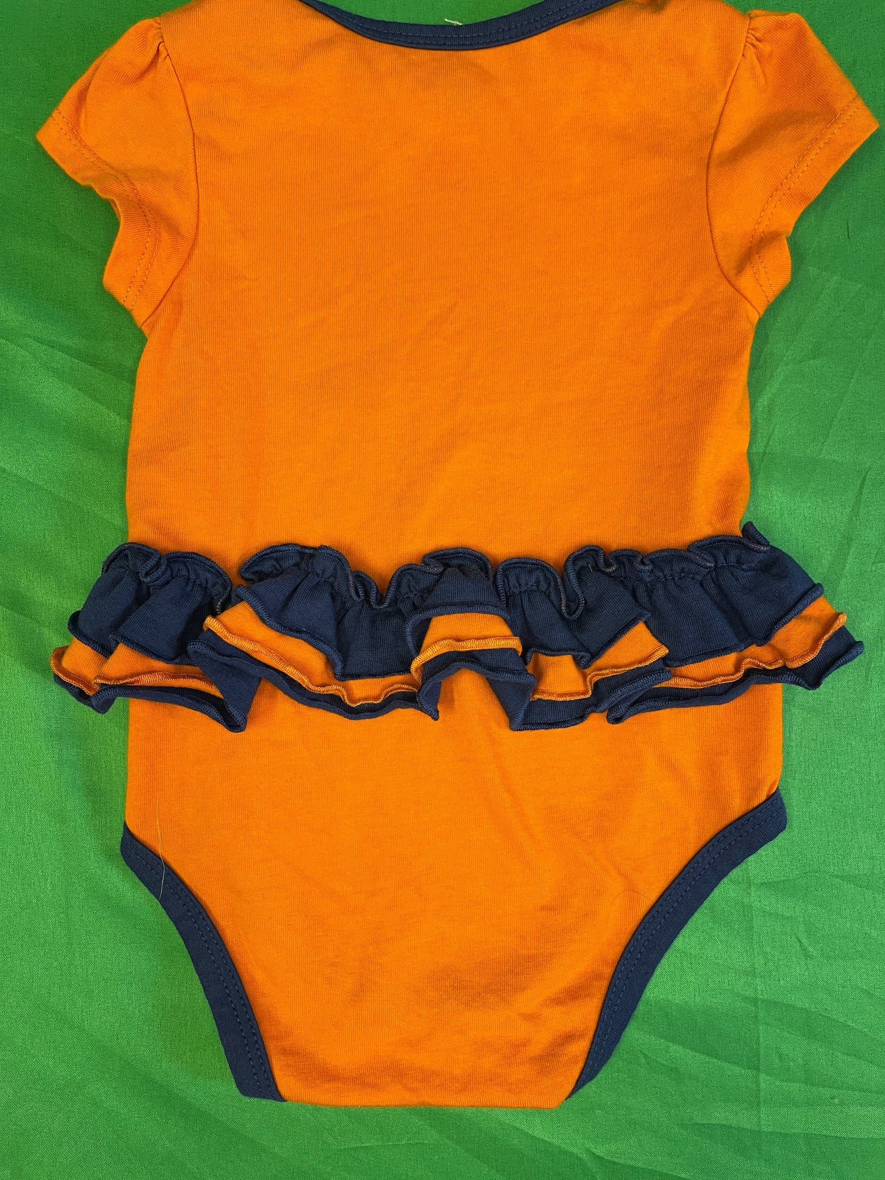 NFL Denver Broncos "Super Cute Fan" Ruffled Bodysuit/Vest Infant Baby 6-9 Months