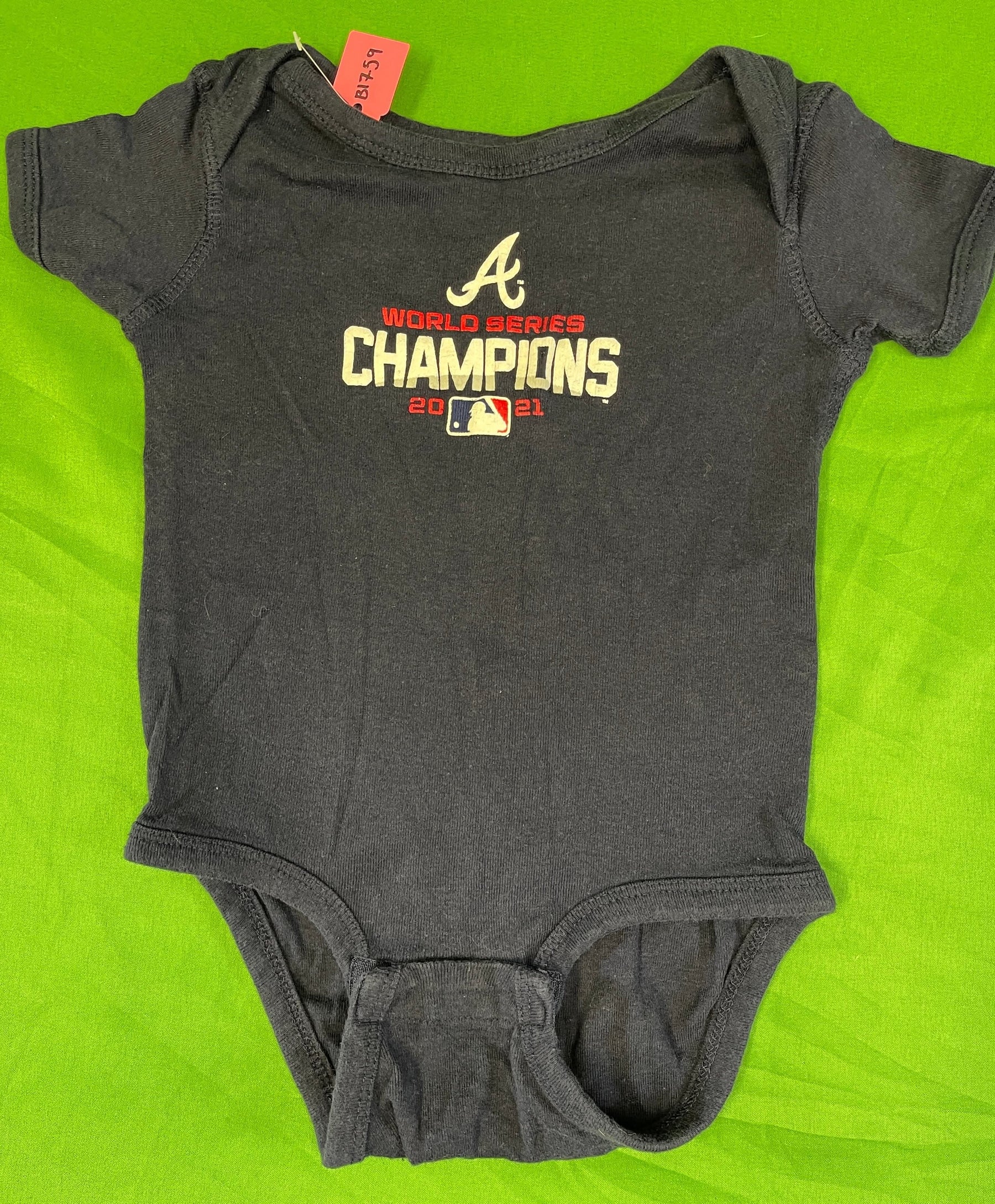 MLB Atlanta Braves 2021 World Series Champions Bodysuit/Vest Infant Toddler 18 m