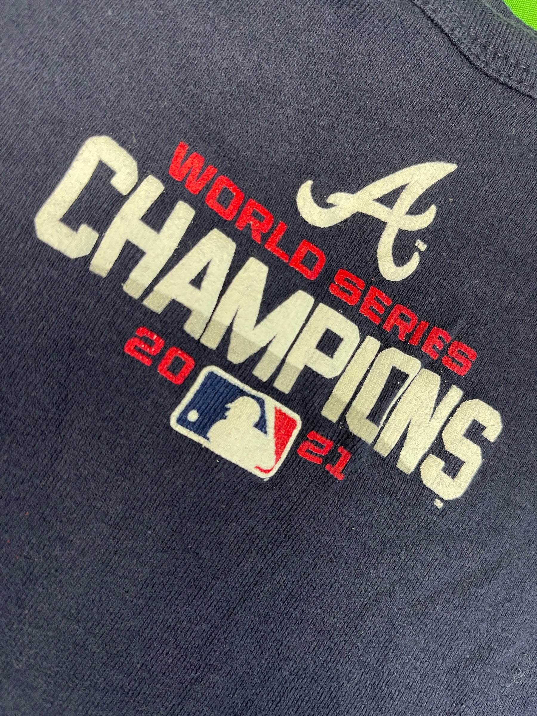 MLB Atlanta Braves 2021 World Series Champions Bodysuit/Vest Infant Toddler 18 m