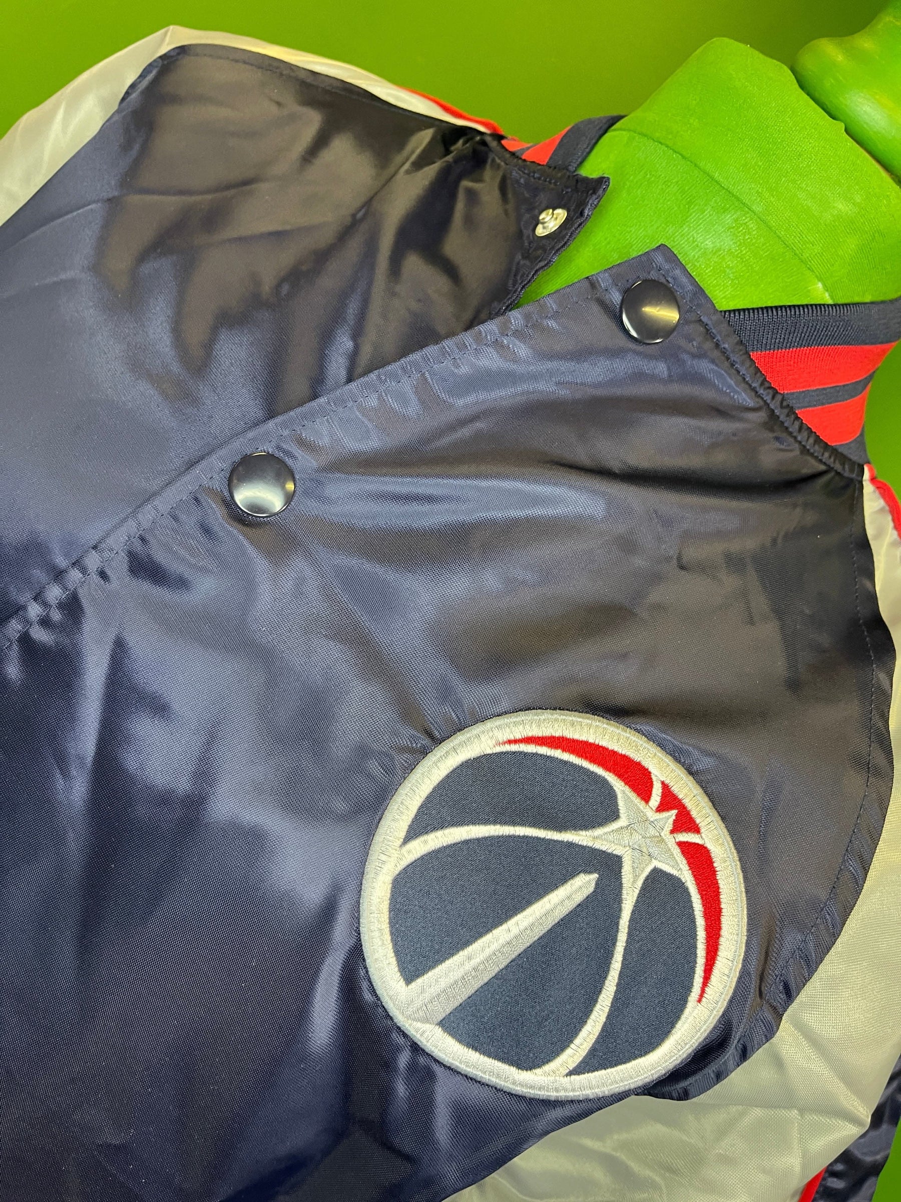 NBA Washington Wizards Majestic Like-New Bomber Jacket Men's Medium Tall
