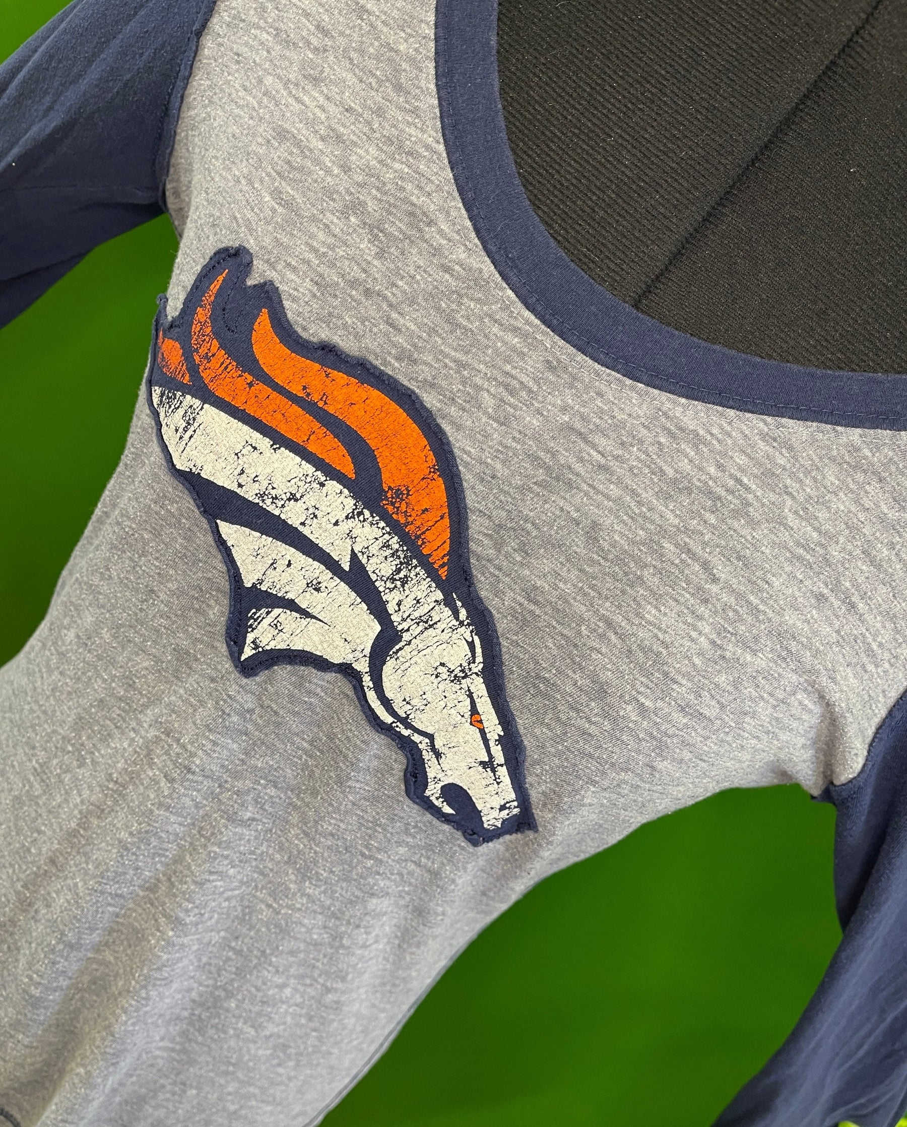 NFL Denver Broncos 1st & Fashion Raglan L/S T-Shirt Women's Medium