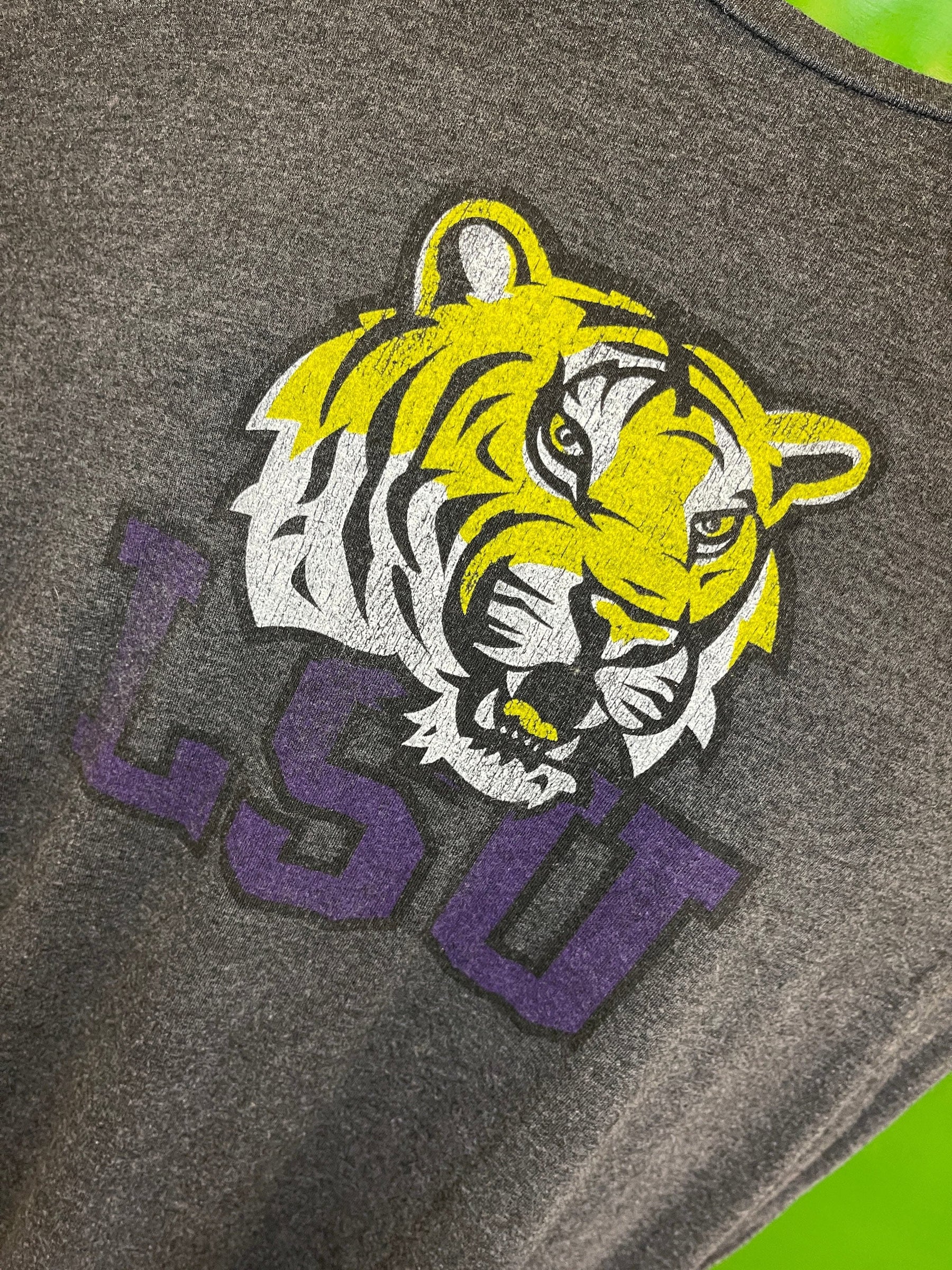 NCAA Louisiana State LSU Tigers Heathered Grey T-Shirt Men's X-Large