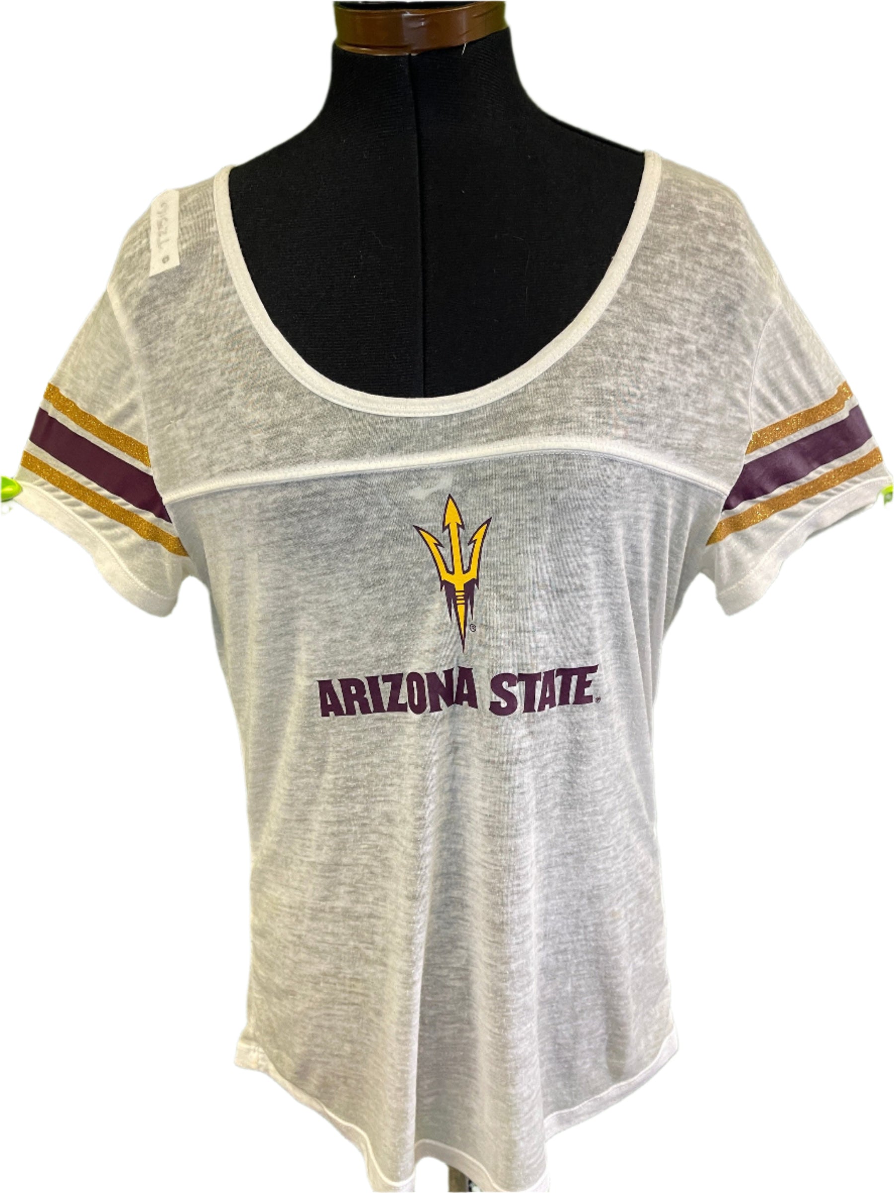 NCAA Arizona State Sun Devils White Tissue Tee Women's X-Small/Small