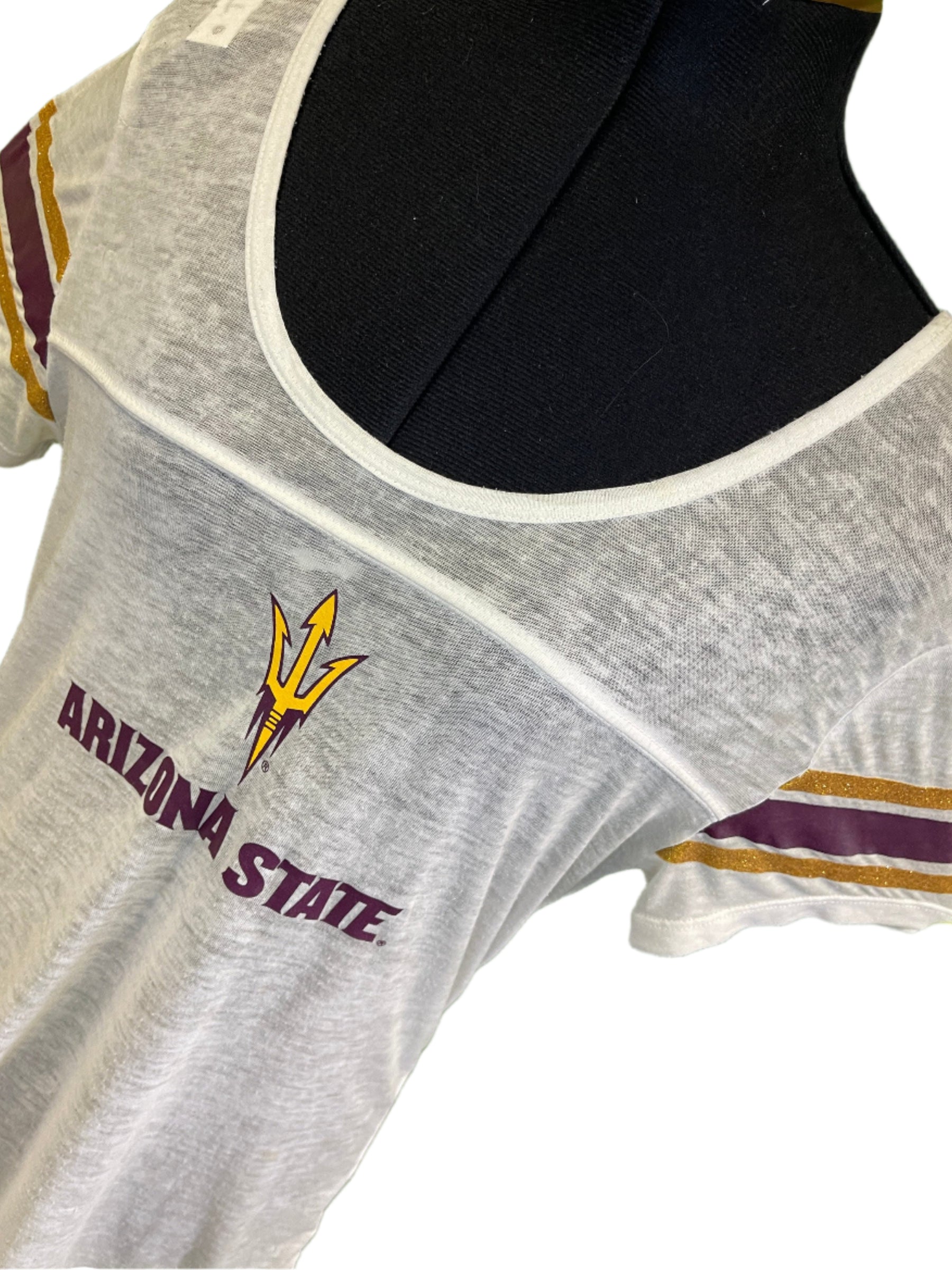 NCAA Arizona State Sun Devils White Tissue Tee Women's X-Small/Small