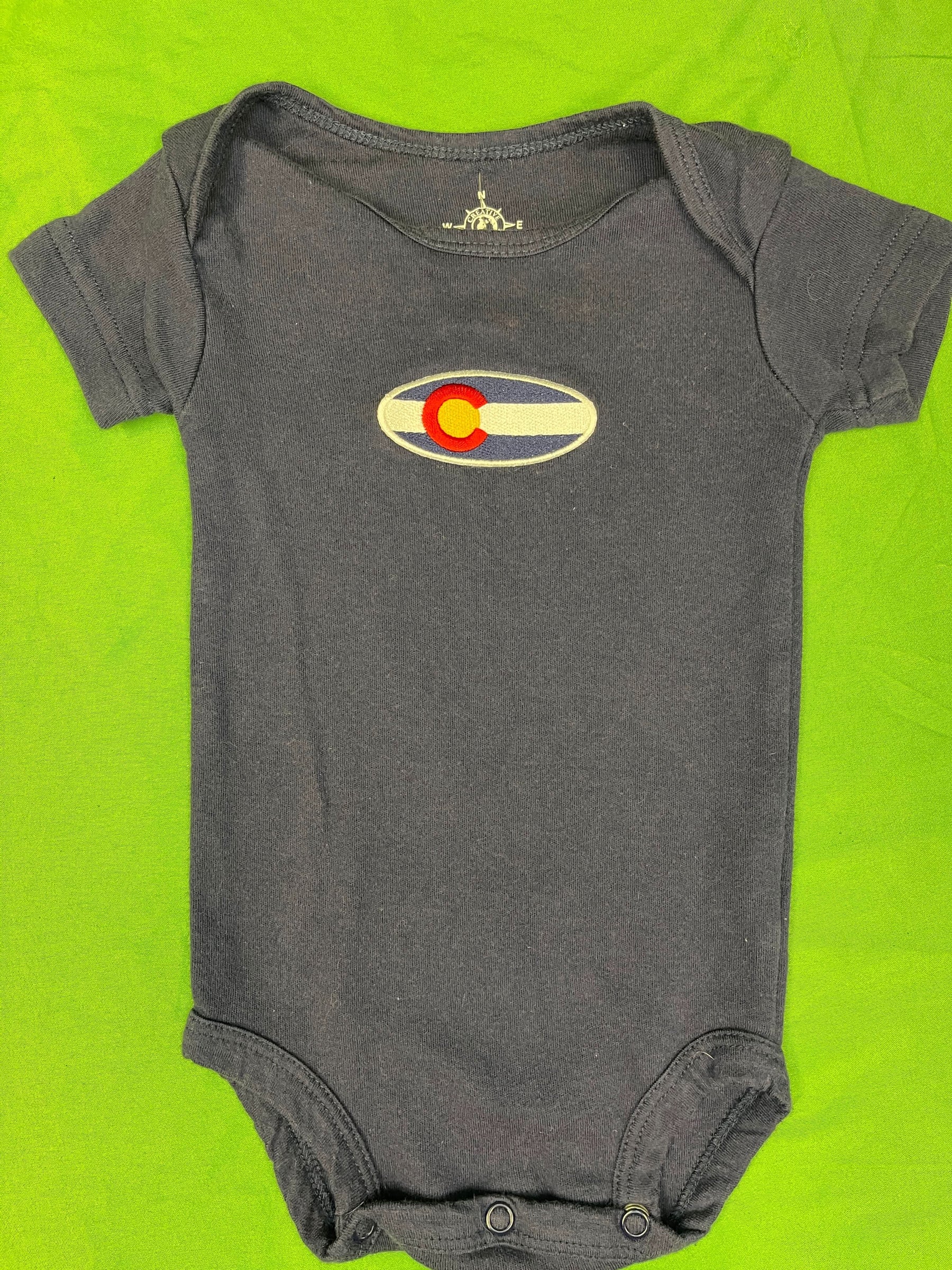 Colorado State Flag 100% Cotton Bodysuit/Vest Infant Baby 0-3 Months