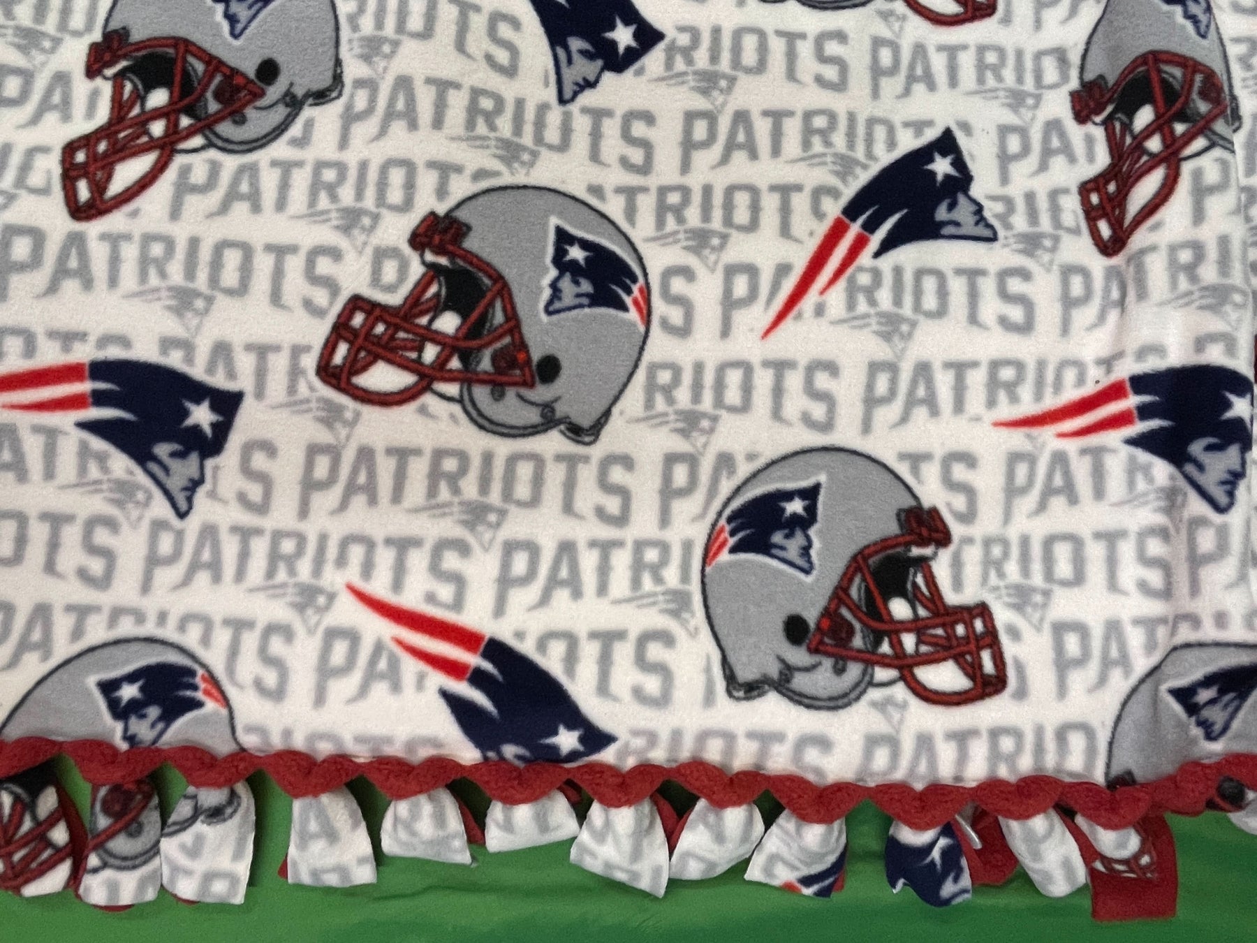NFL New England Patriots Homemade 55"x72 Fleece Blanket