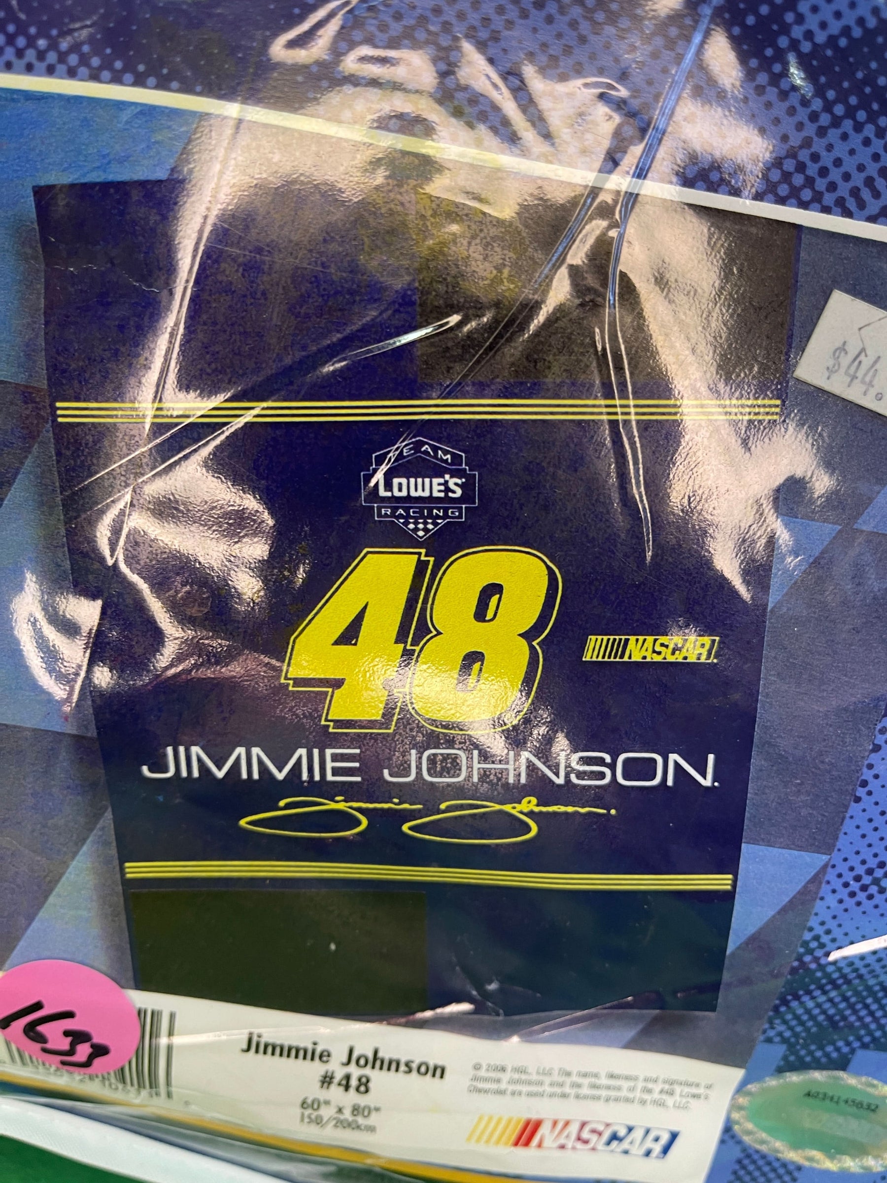 NASCAR Jimmie Johnson #48 60" x 80" Soft Plush Throw Blanket NWT