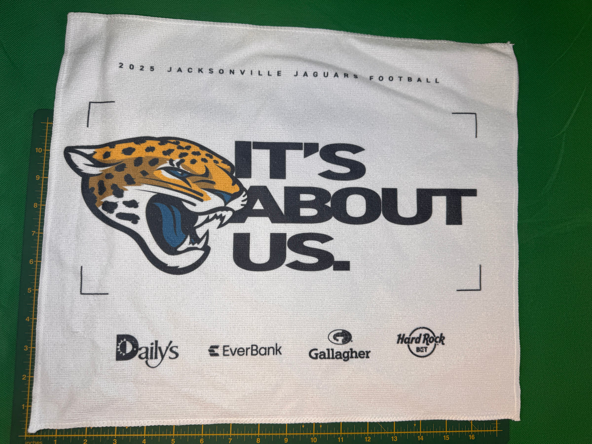 NFL Jacksonville Jaguars 2025 Rally Towel "It's About Us" NWT
