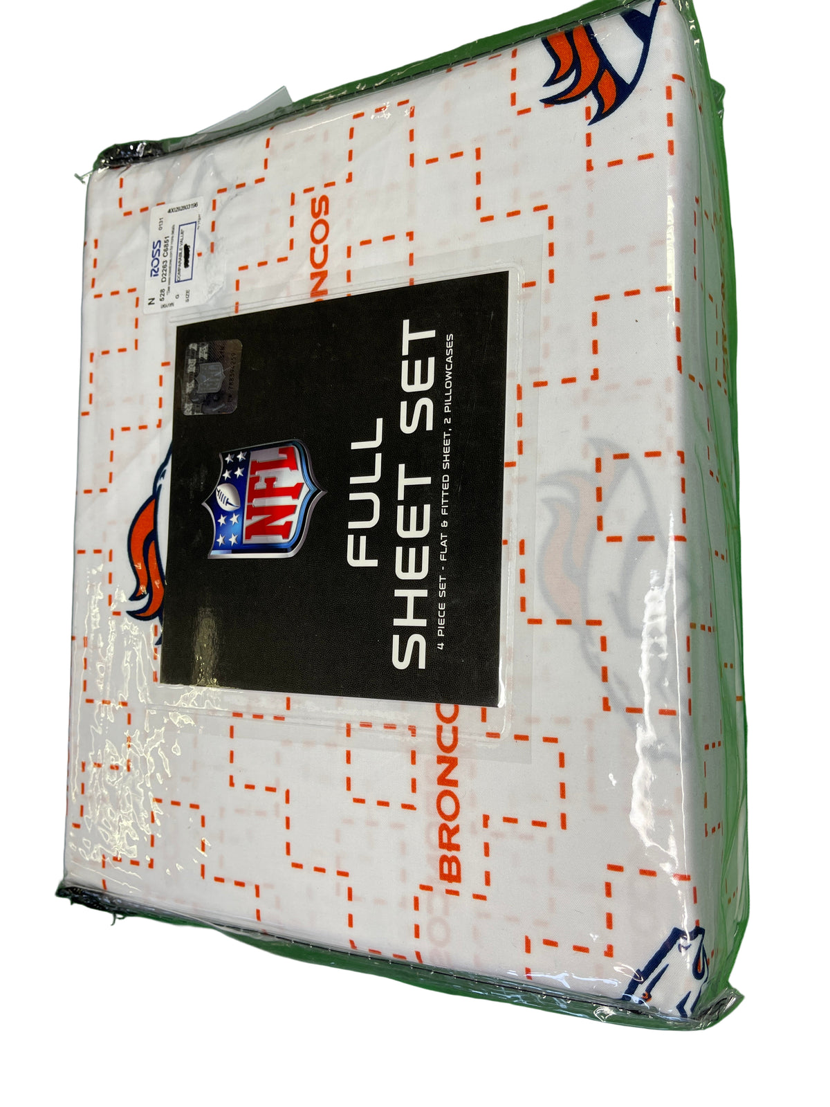 NFL Denver Broncos Full Size Sheet Set Double New NWT