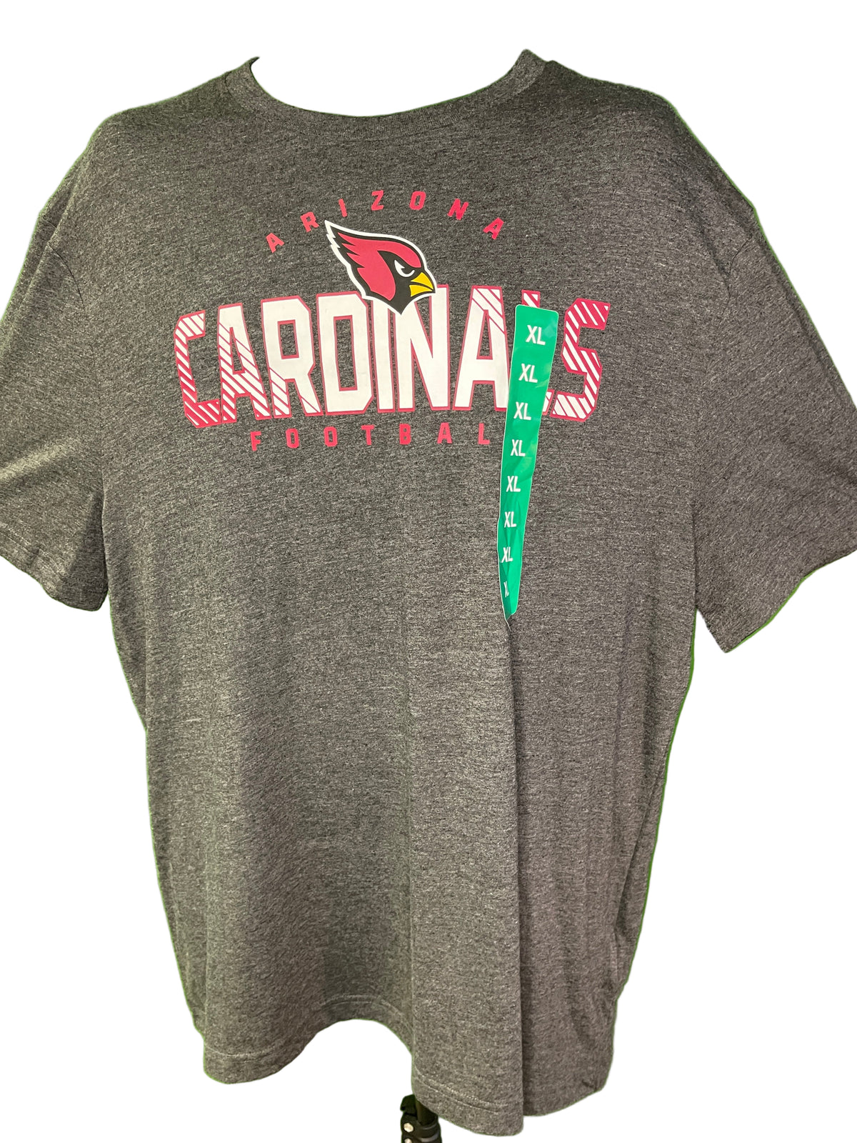 NFL Arizona Cardinals Grey Short Sleeve T-Shirt Men's X-Large NWT